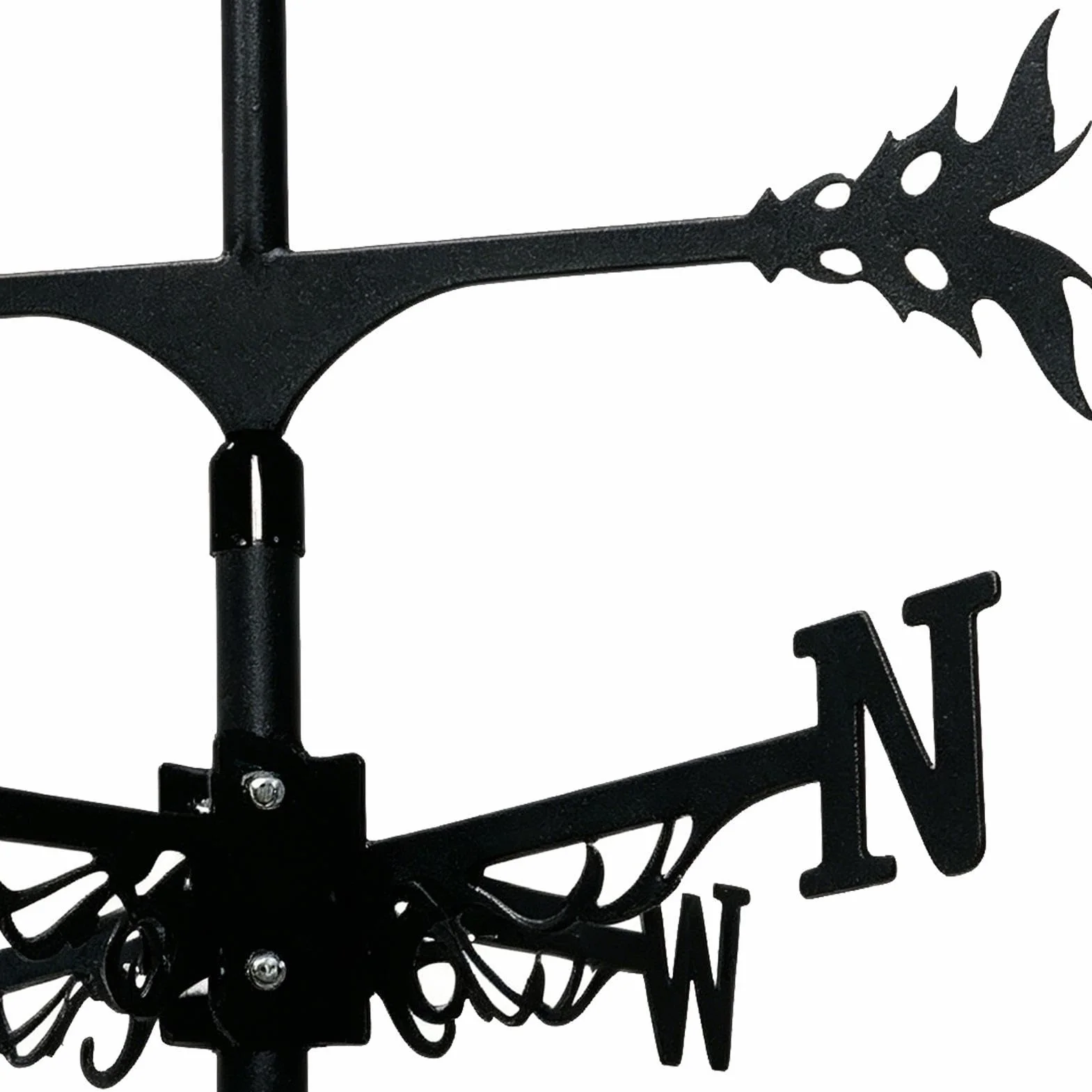 Veleta de Viento Gallo de Hierro Decorativo para Tejado Jardín Patio