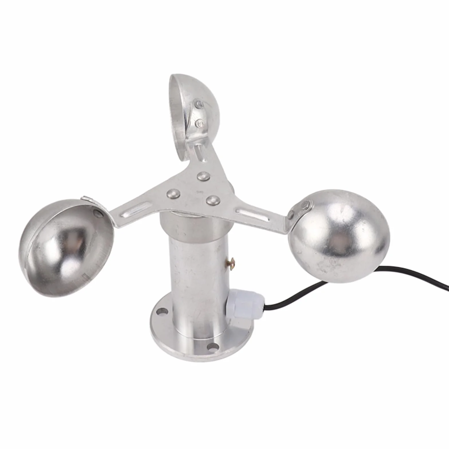 Anemómetro Sensor De Viento Aleación De Aluminio 3 Tazas 0-3,8 V