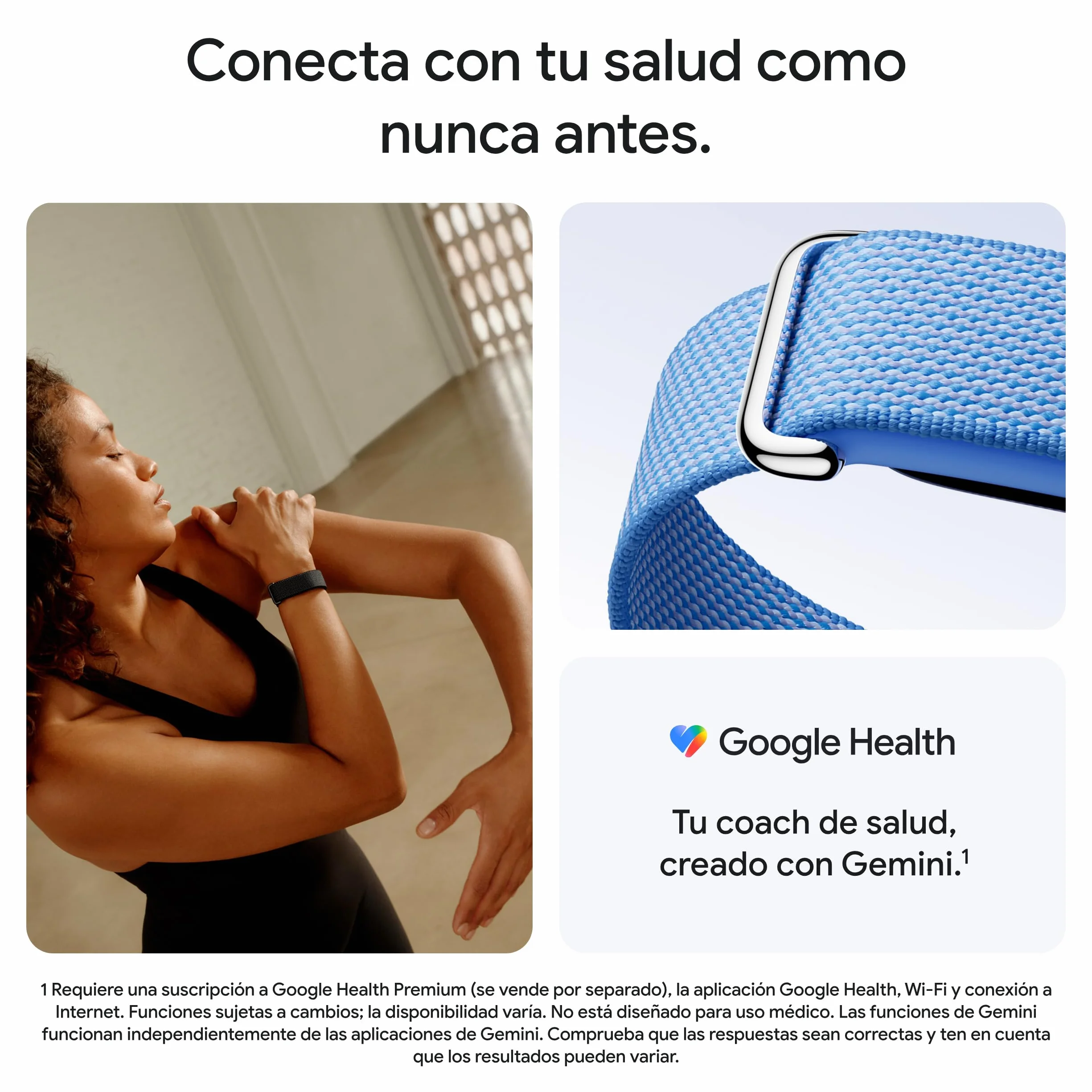 Google Fitbit Air Pulsera Actividad Monitorización Frecuencia Cardiaca Sueño IA Batería 7 Días Frambuesa
