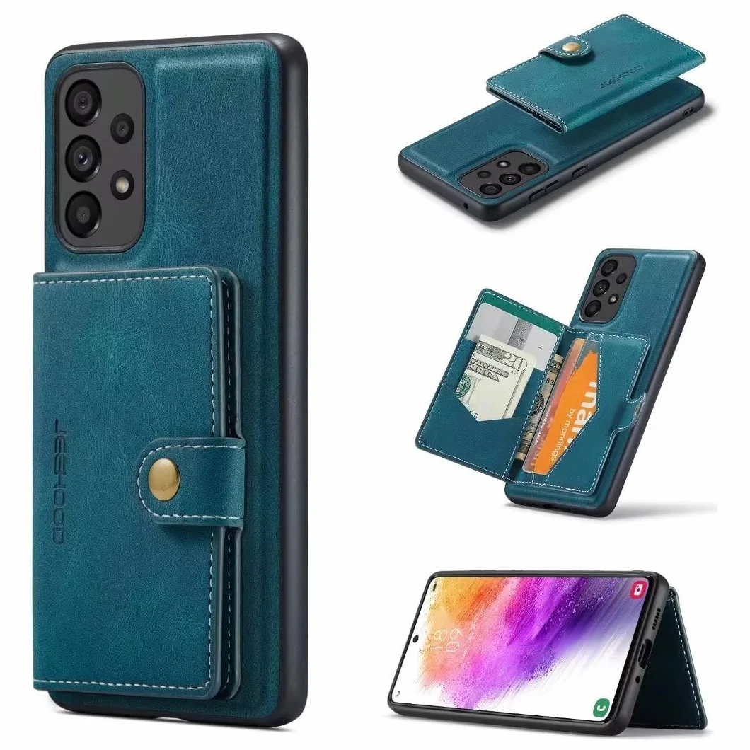 Funda Samsung Galaxy S21 con Ranuras para Tarjetas Cierre Magnético Soporte Protección Completa Cuero PU Flip Wallet