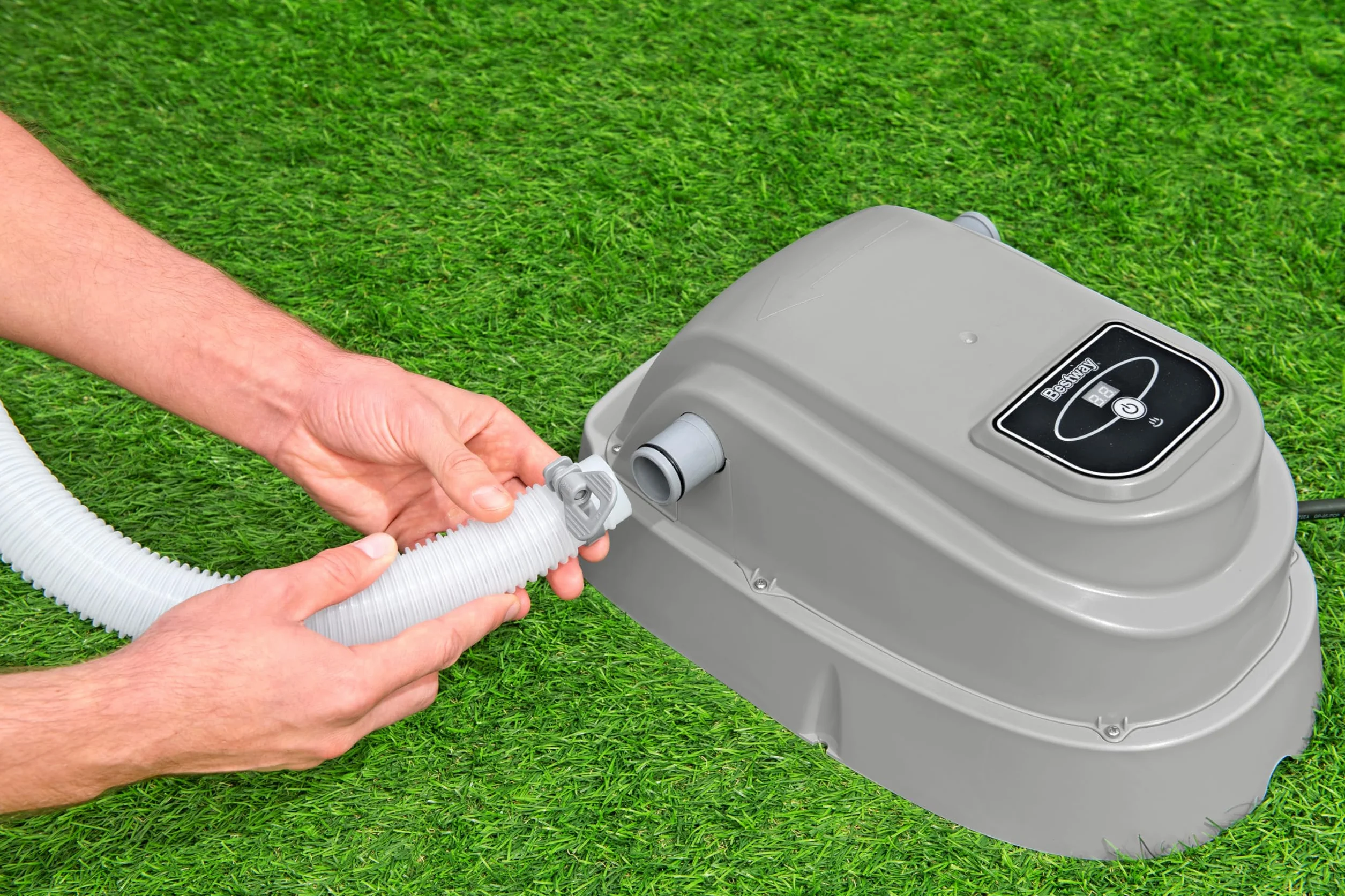 BESTWAY Calentador de Agua Eléctrico 42,6x26,6x18,7 cm Gris