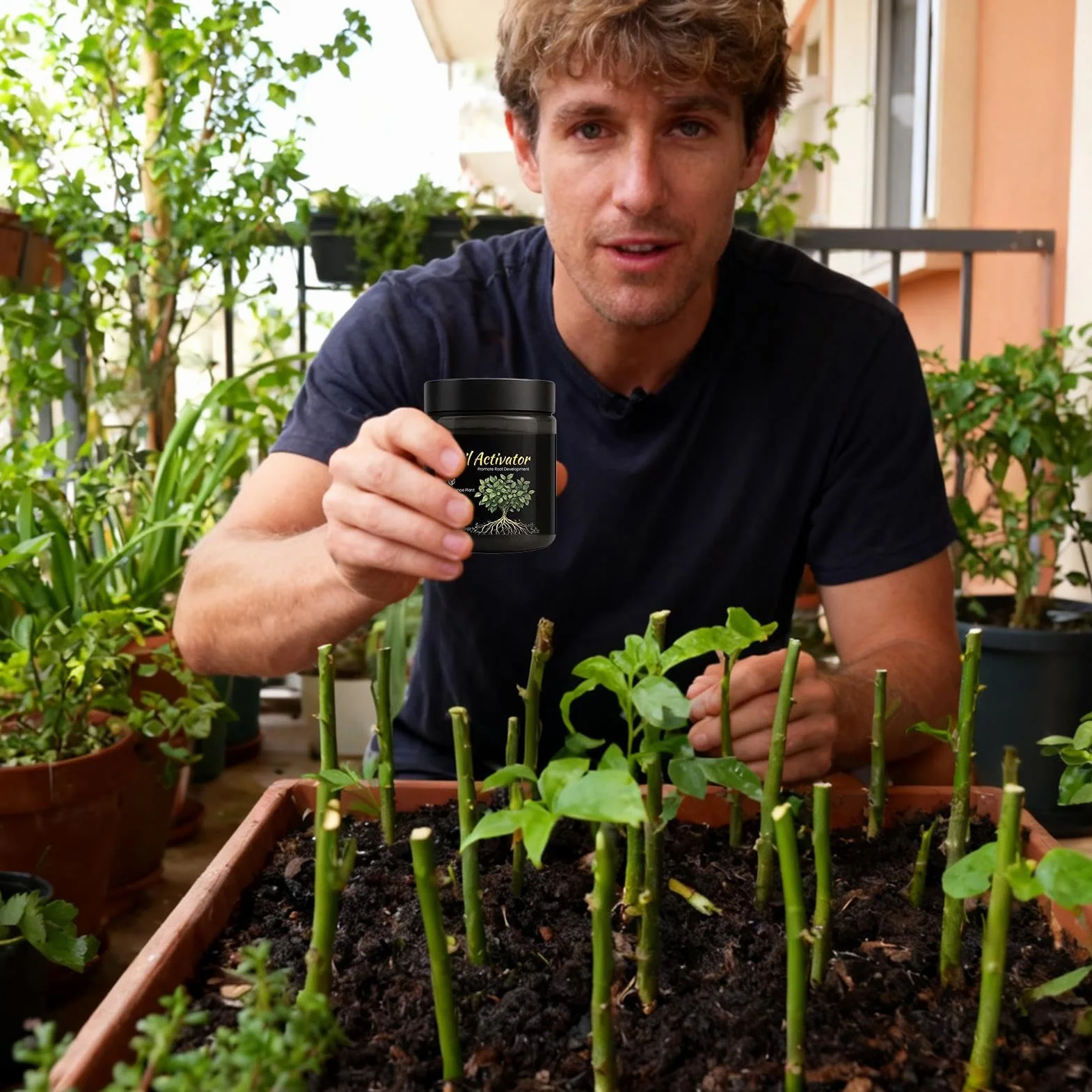 Revitalizador del Suelo Promueve Crecimiento Raíces Mejorador Alimento Vegetal Plantas Césped Jardín