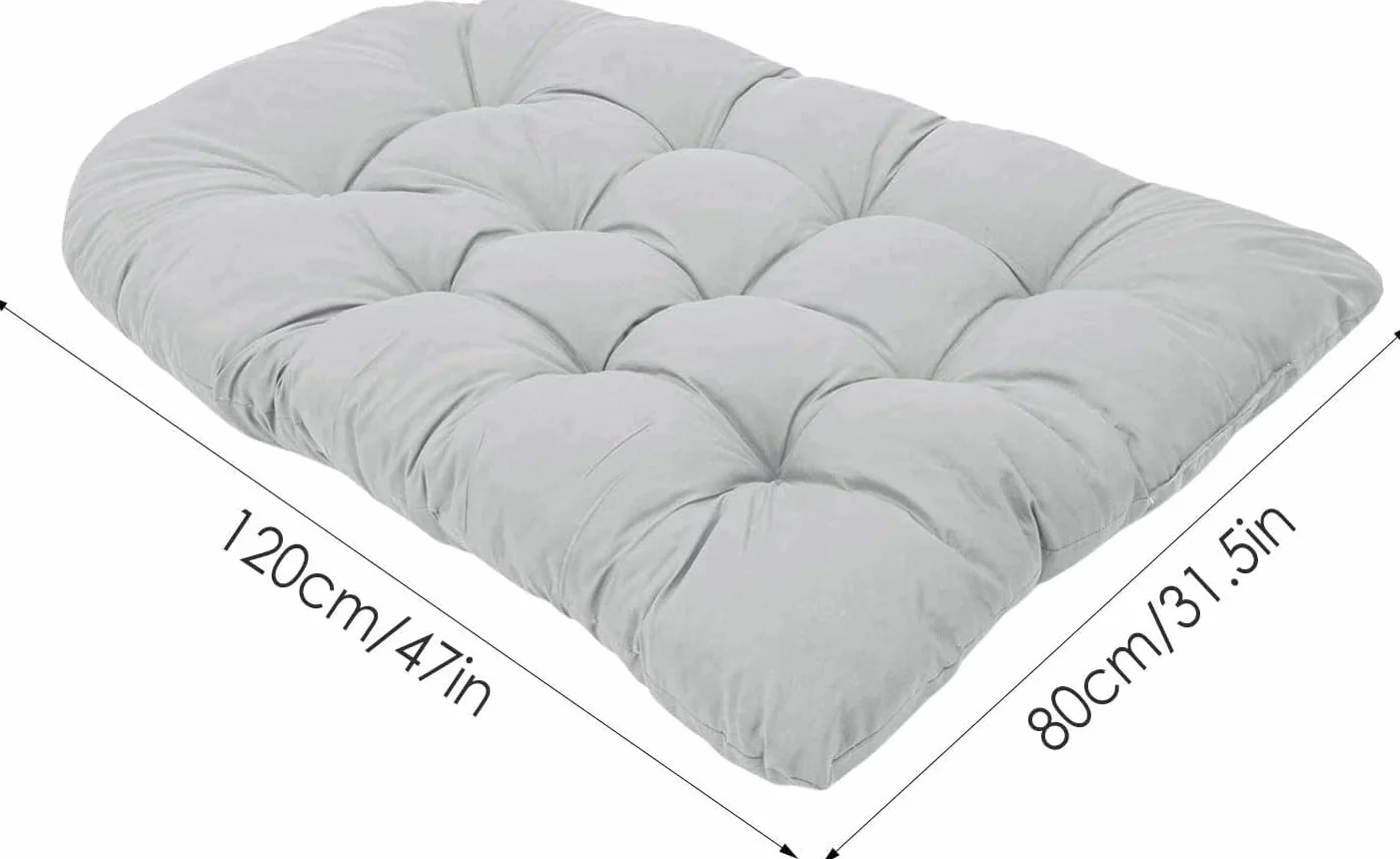 Cojín universal para asiento de repuesto para columpio, cojín para silla colgante, cojín para asiento de repuesto para banco de jardín, cojín para asiento de repuesto, cojín para silla tipo huevo,