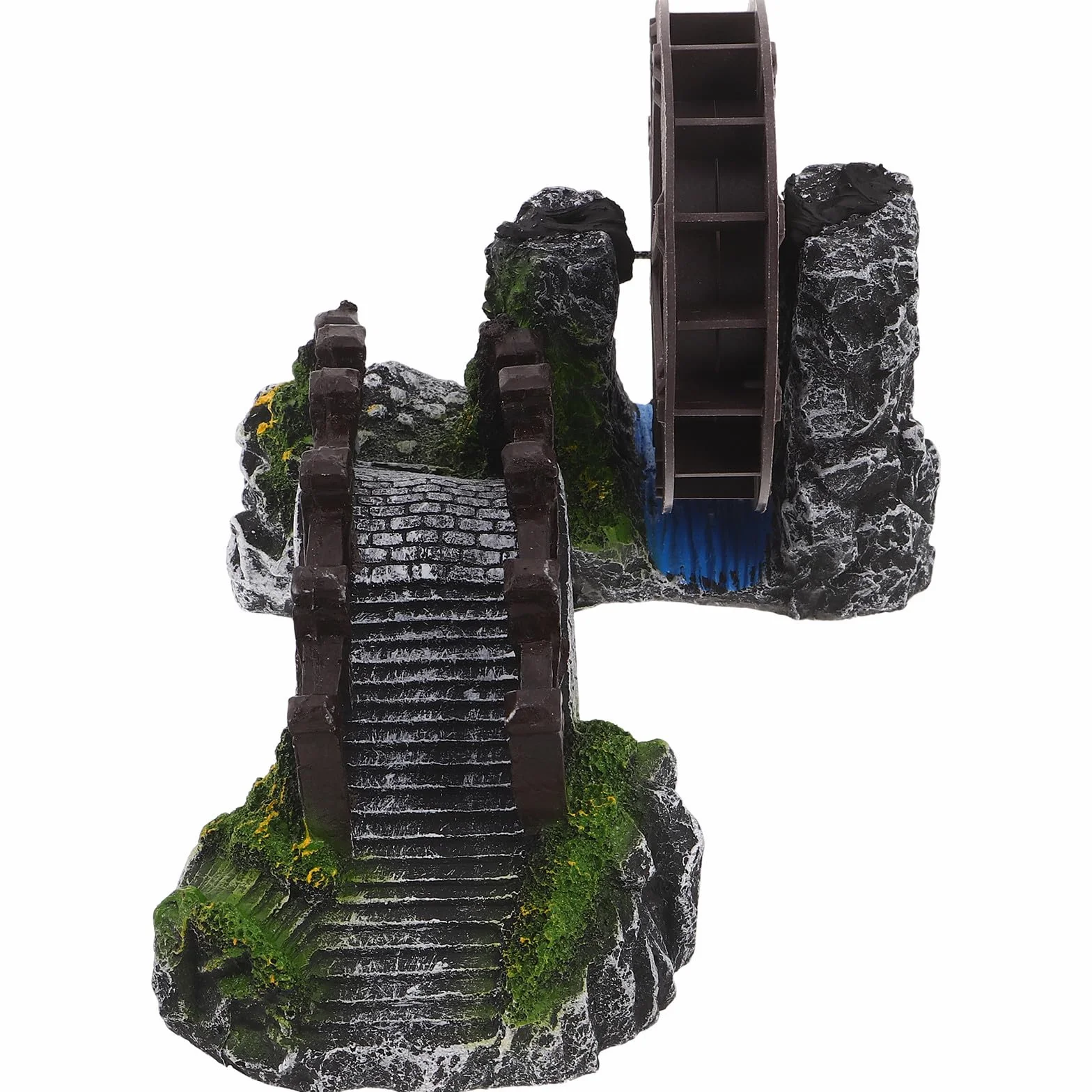 GLEAVI Molino de Viento para Patio en Miniatura de Resina Diseño Clásico Ornamental, Fácil Instalación y Versátil para Jardín o Estanterías Decorativas