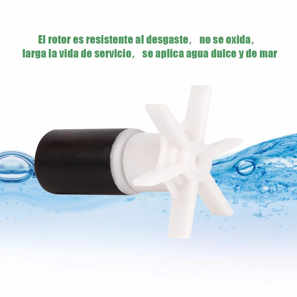 Bomba de Agua Sumergible 1500L/H 25W para Acuario Estanque con 2 Boquillas