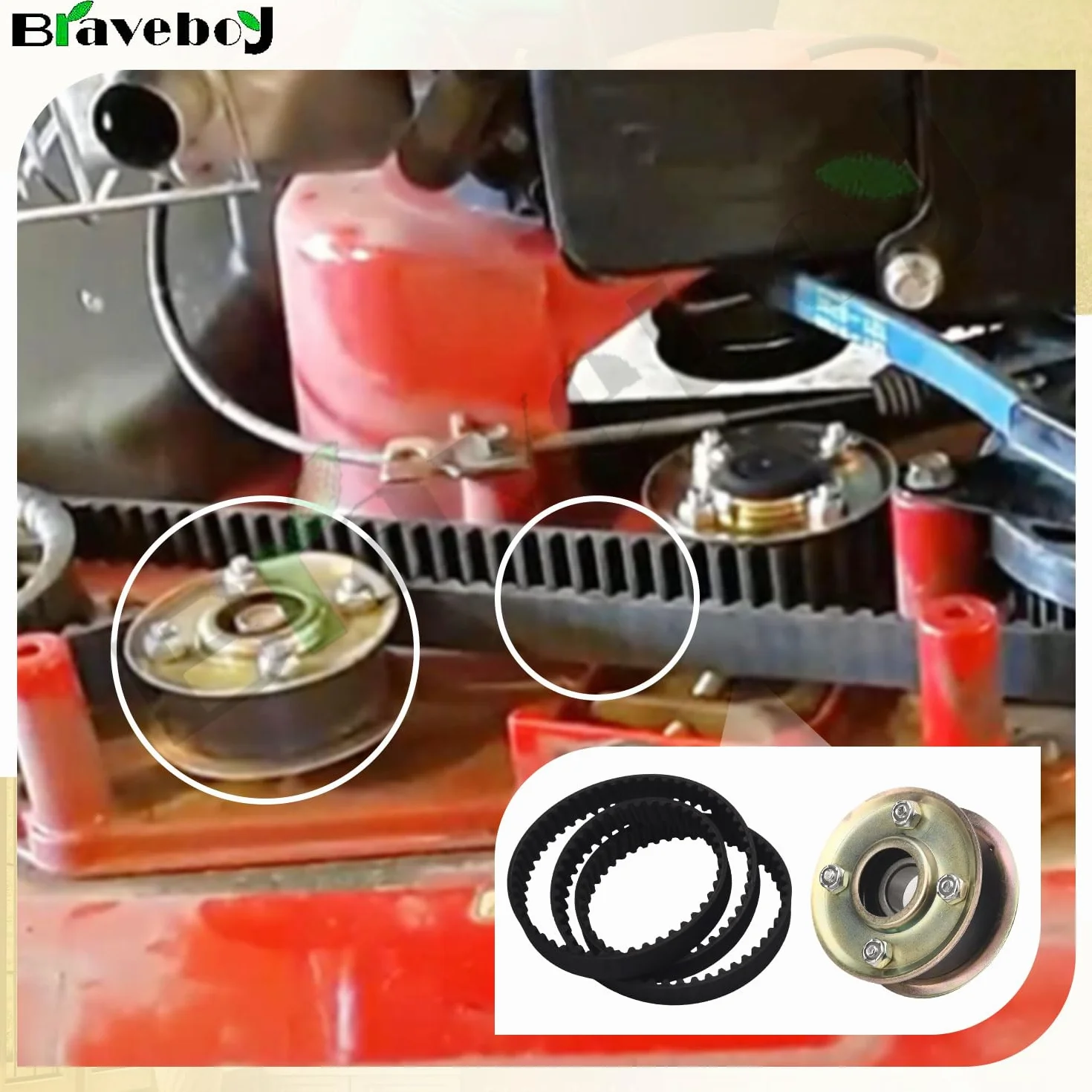 131-4529 125-2532 Kit de polea, para cortacésped Toro Timemaster Turfmaster de 30 pulgadas, reemplaza 131-4509, 131-4506, 125-2532, 121-5763, 126-0316 compatible con 20199, 20199, 20199, 20199, 20199,