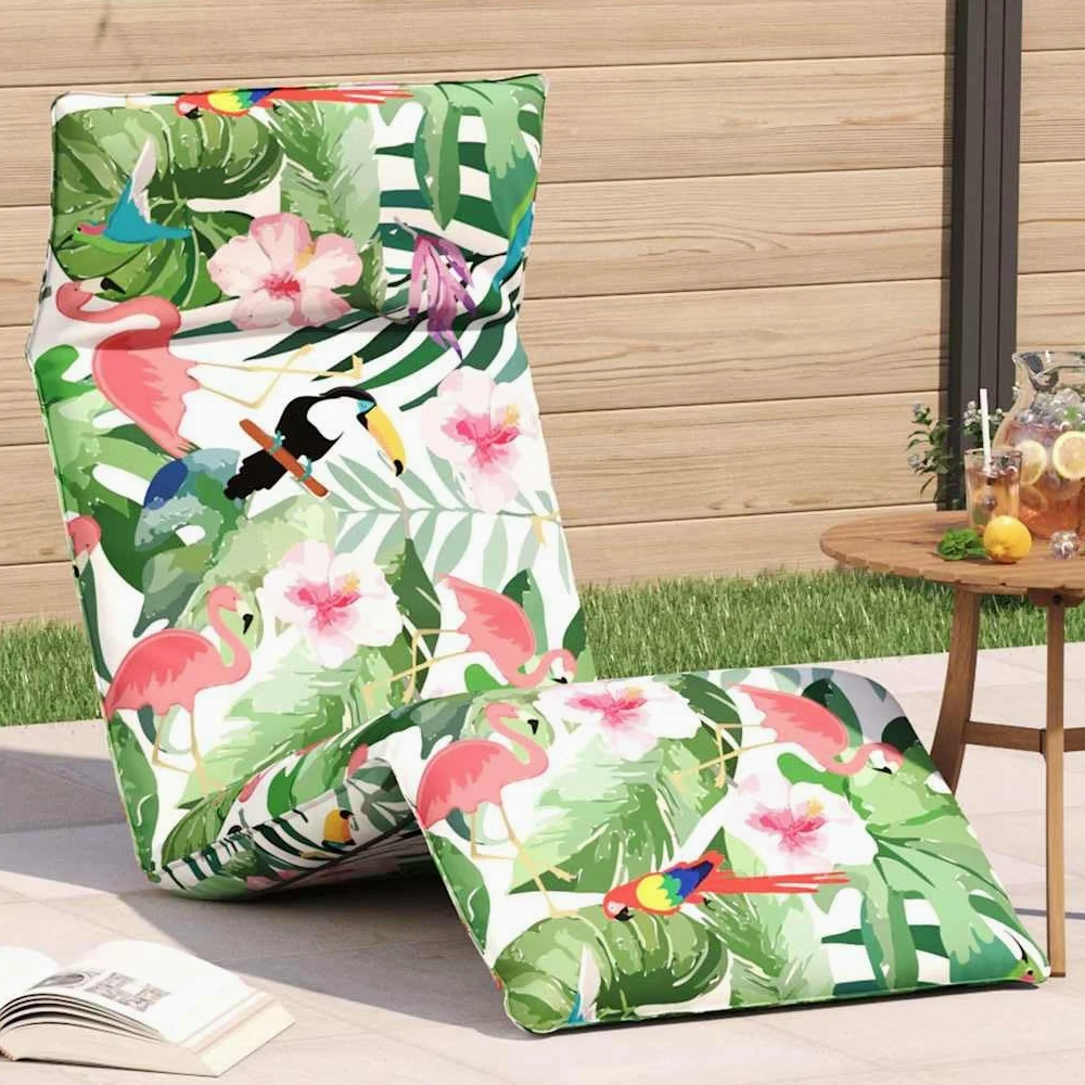 Tumbona plegable multicolor 175 x 54 x 8,5 cm, tela Oxford, ajustable en 5 direcciones, repelente al agua, para jardín, playa, piscina, silla de relajación, silla de gravedad cero interior