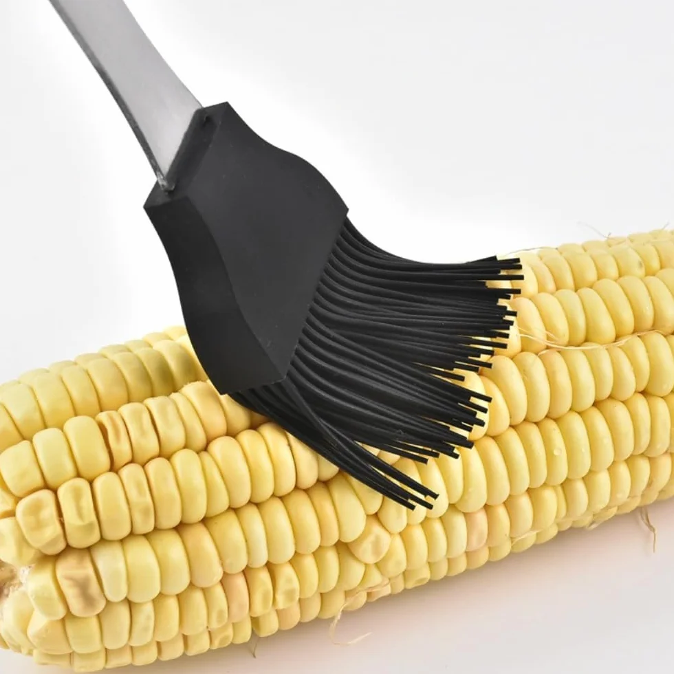 Juego de 9 cubiertos de acero inoxidable para barbacoa, accesorios profesionales para barbacoa, utensilios para barbacoa, juego de herramientas para barbacoa para hombres, con bolsa fácil de llevar,
