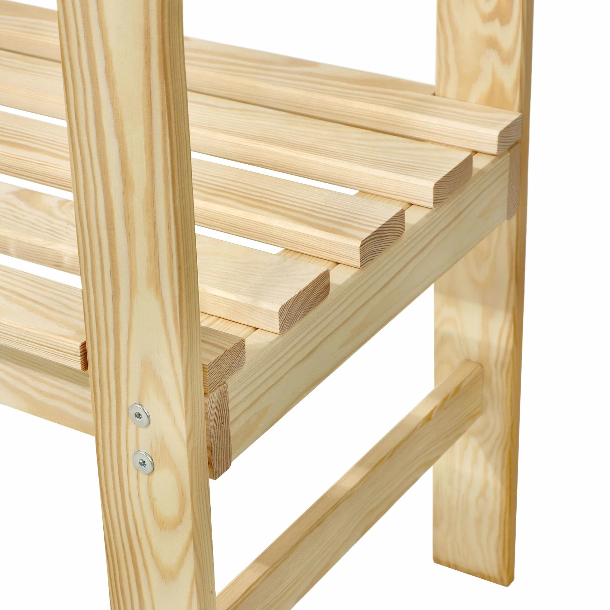 KADAX Banco de Jardín de Madera 119x44x76 cm Resistente a la Intemperie