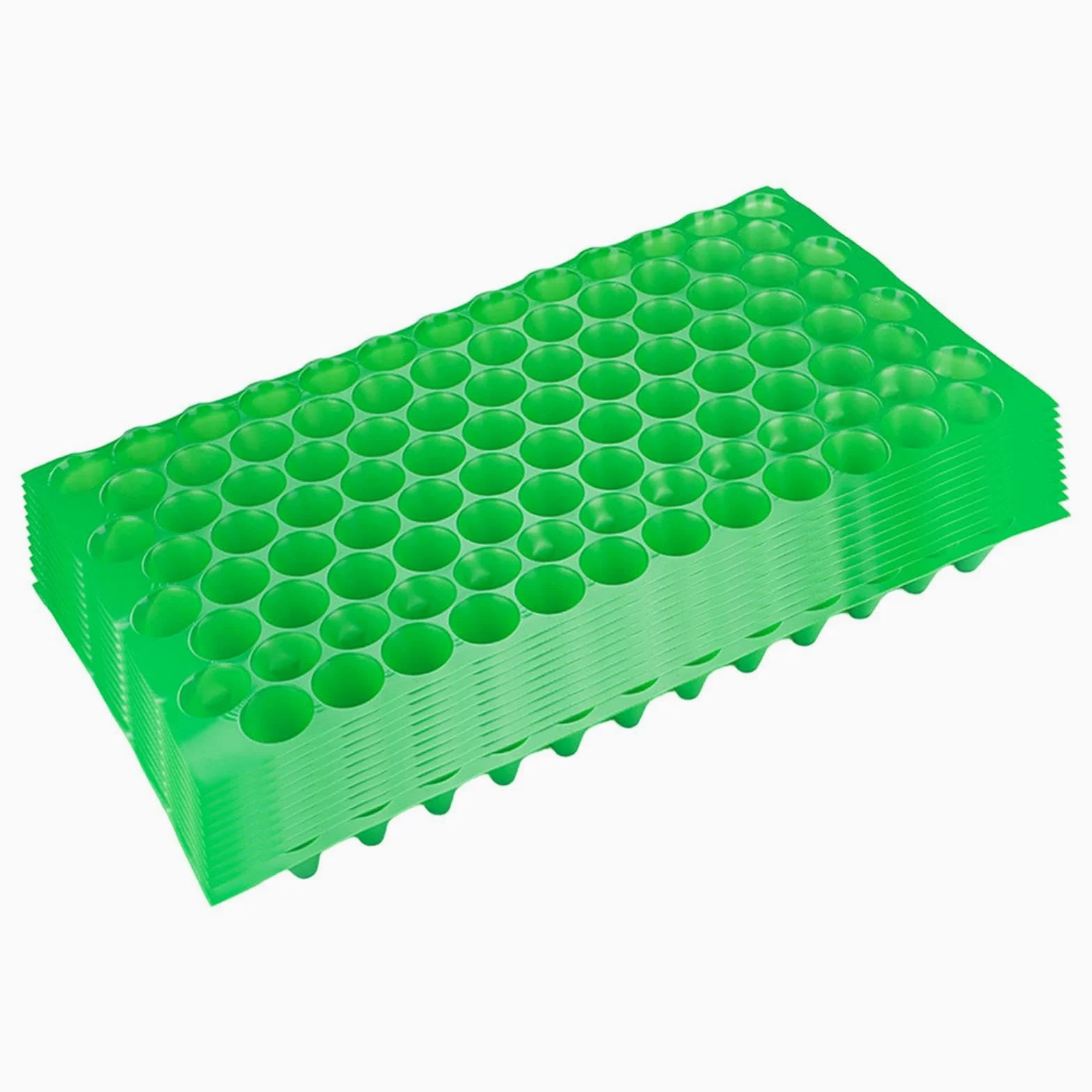 10 Piezas Bandejas para Semilleros Plantas Cultivo Reutilizable Propagación Orificios Pet Resistente Adecuado para Viveros Jardines Hogar Centros Come, 100 Hoyos