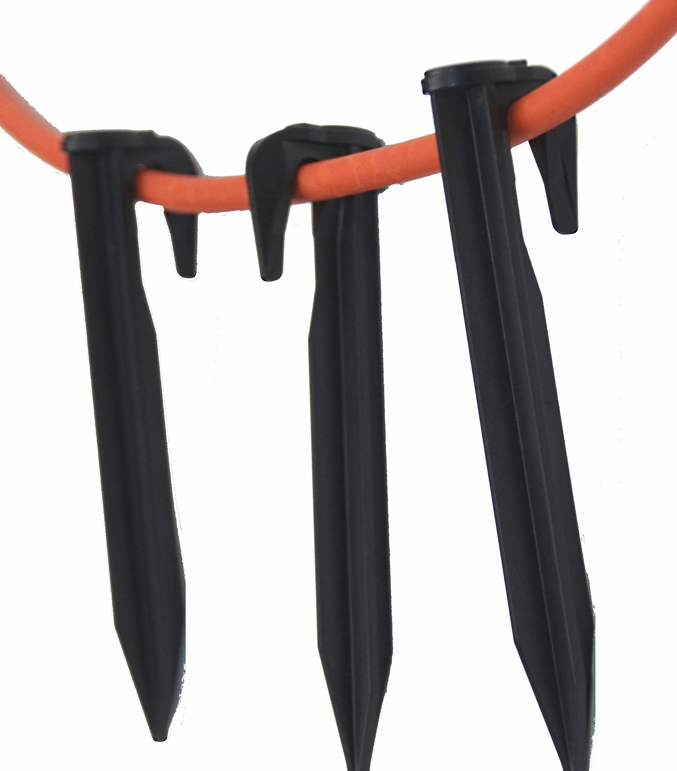 Genisys Clavos de Gancho de hasta 5,5 mm compatibles con Cable para Clavijas de fijación de cortacésped robótico Stiga Autoclip ® Anclaje al Suelo - ABS HQ Reforzado, Pieza:1000