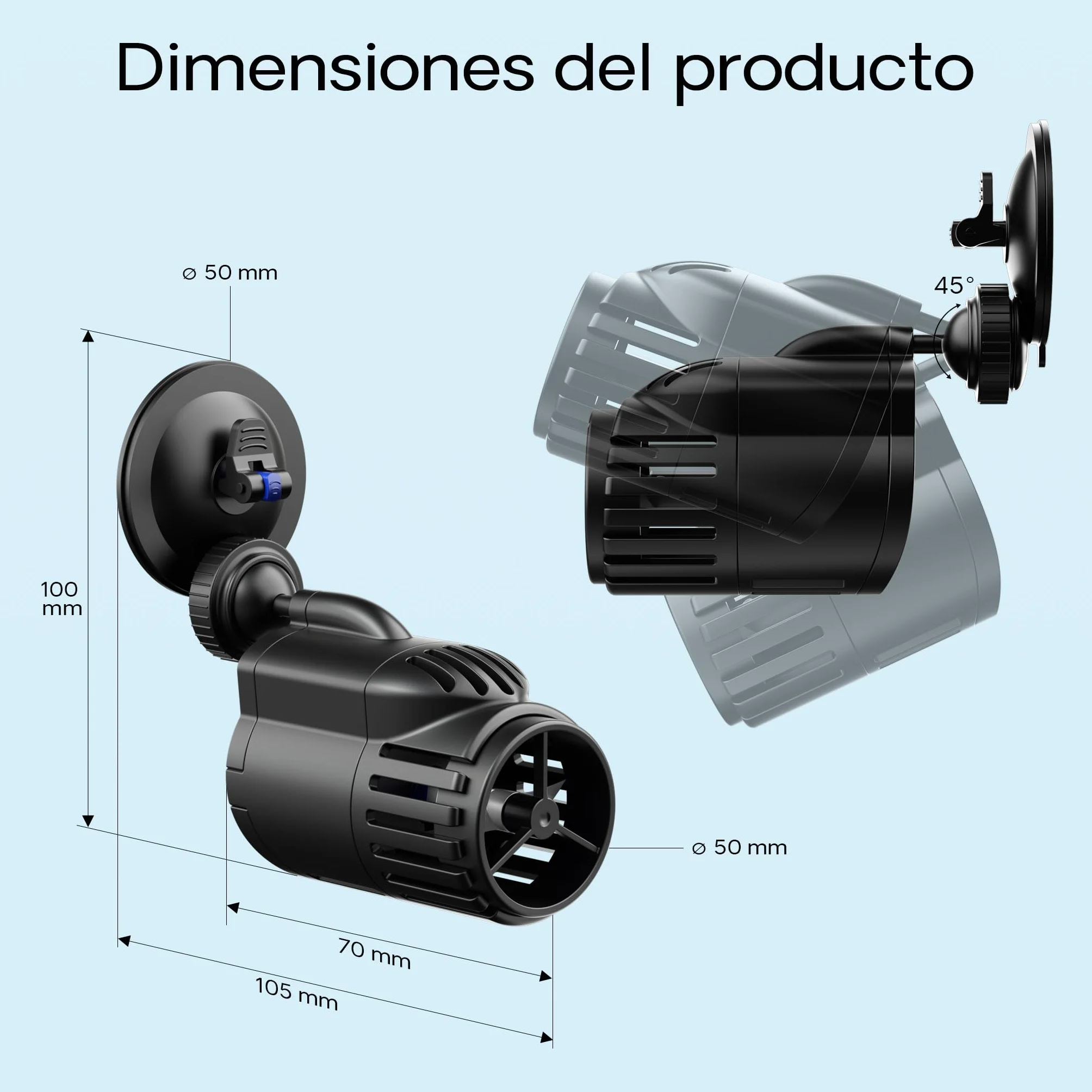 SunSun JVP-110A Bomba de circulación acuario 2000l/h 3W generador de olas