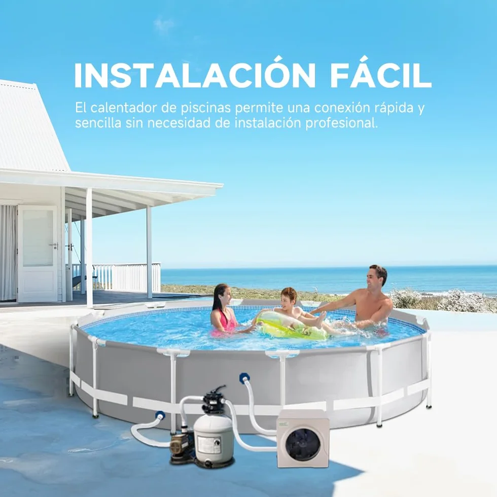 Bomba de Calor para Piscina ECOPOOLTECH Mini 3.9KW hasta 30 m3