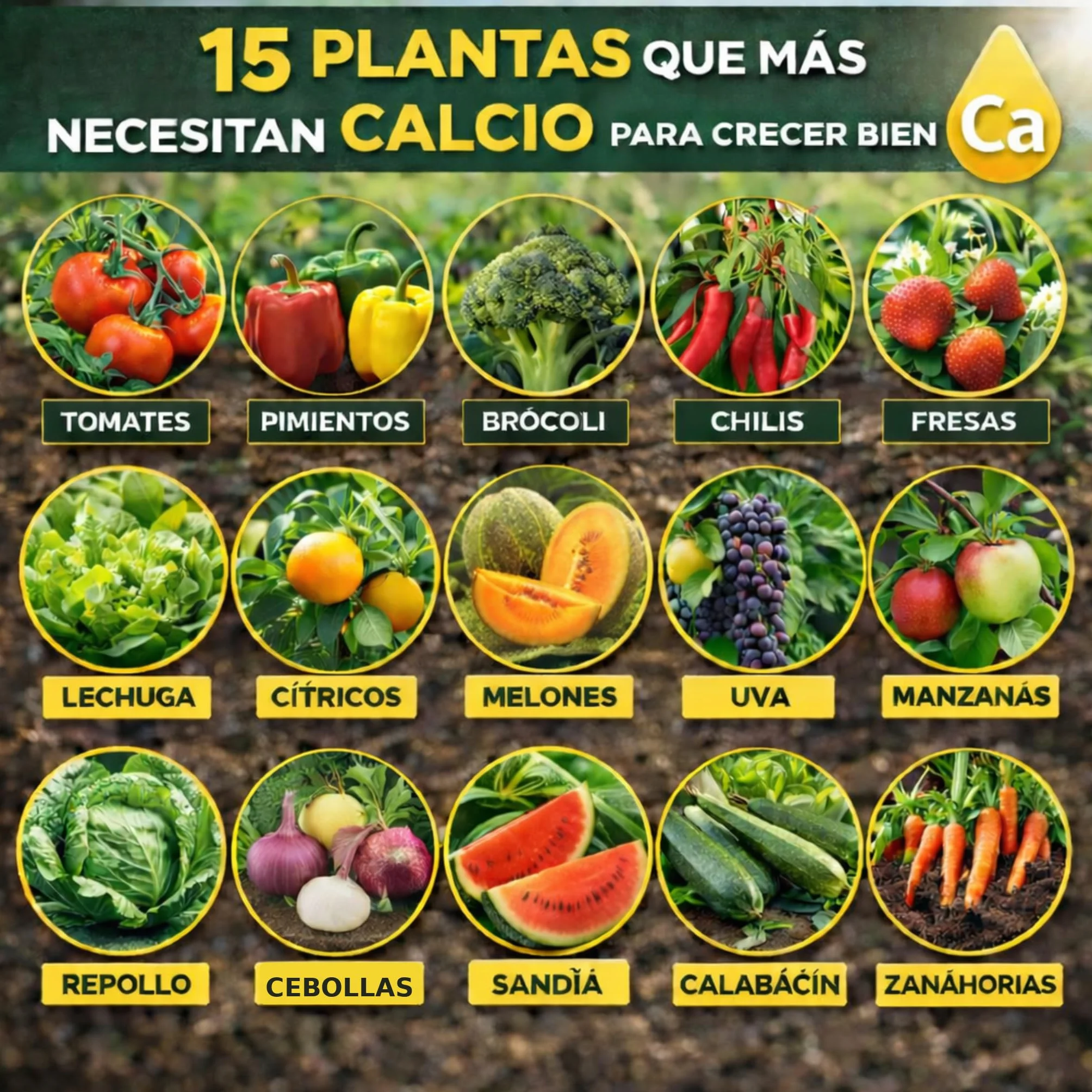 Fertigoo® 2L Abono Huerto Orgánico con Calcio Extra para Tomates, Pimientos, Melones, Fresas