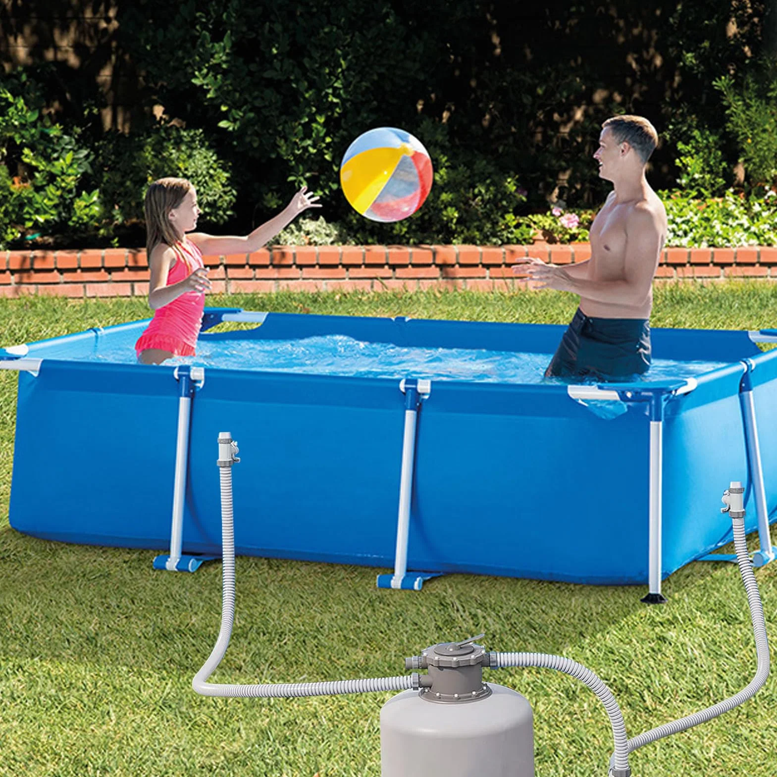 Válvula de émbolo de piscina Plus 2 en 1 repuesto para Intex/Bestway/Coleman grifo de paso