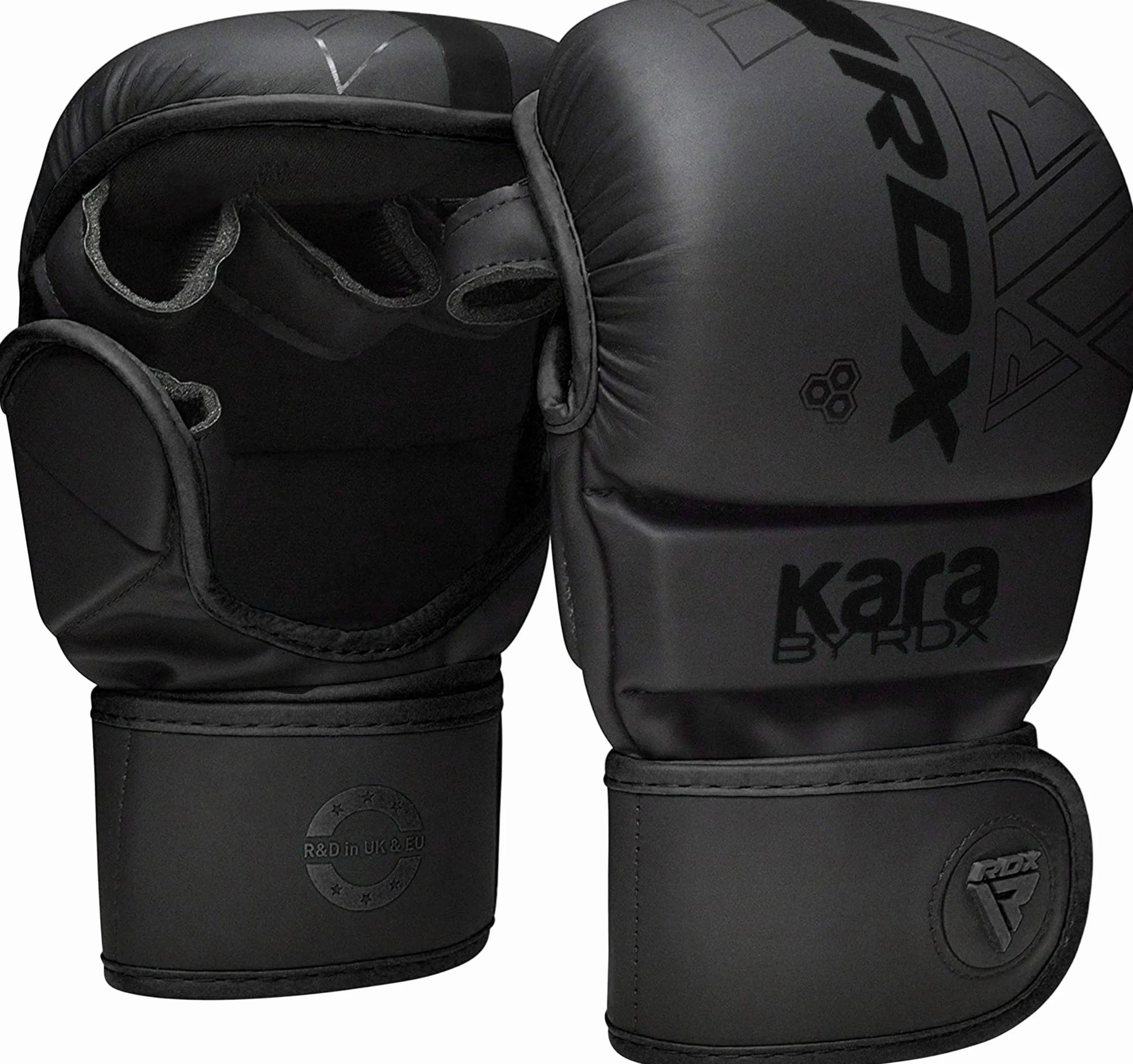 RDX Rękawice MMA Grappling Trening, Maya Hide Skóra Kara Sparring Boks Muay Thai Kickboxing Krav Maga