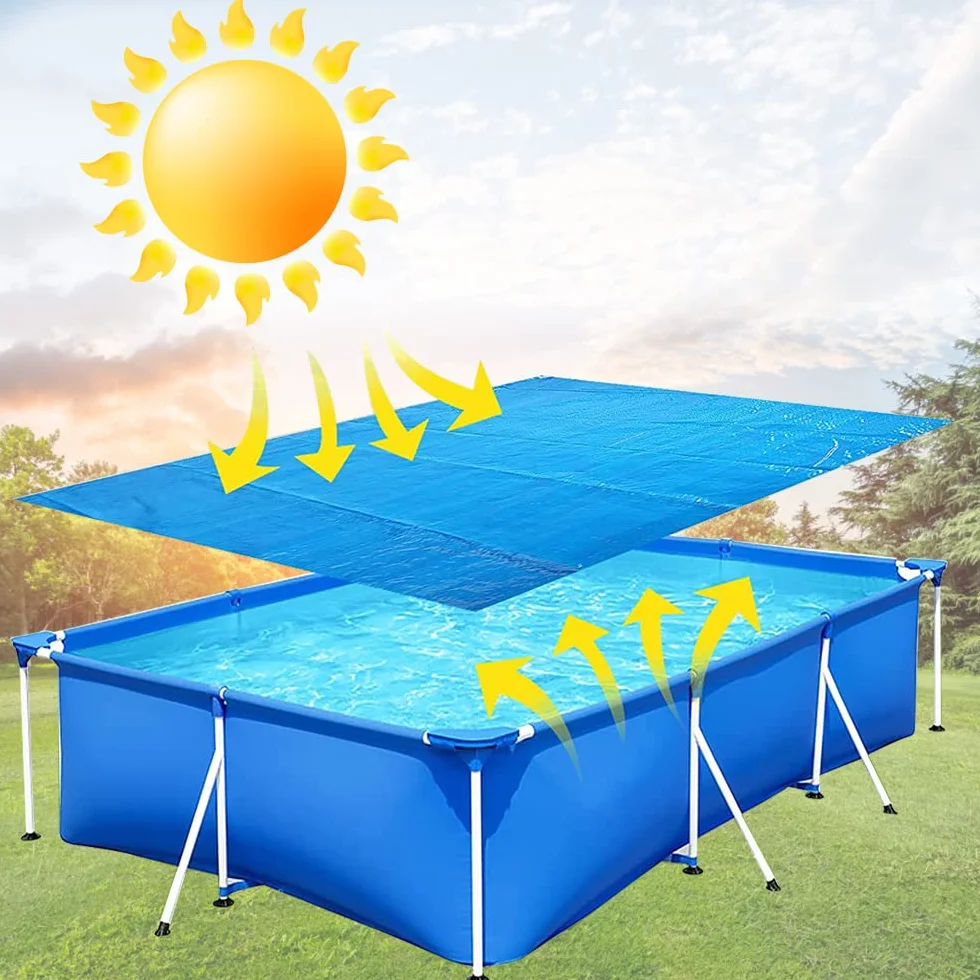 Cobertor para Piscina Rectangular 260 x 170 cm, Cubierta de Protección UV Plegable, Exterior