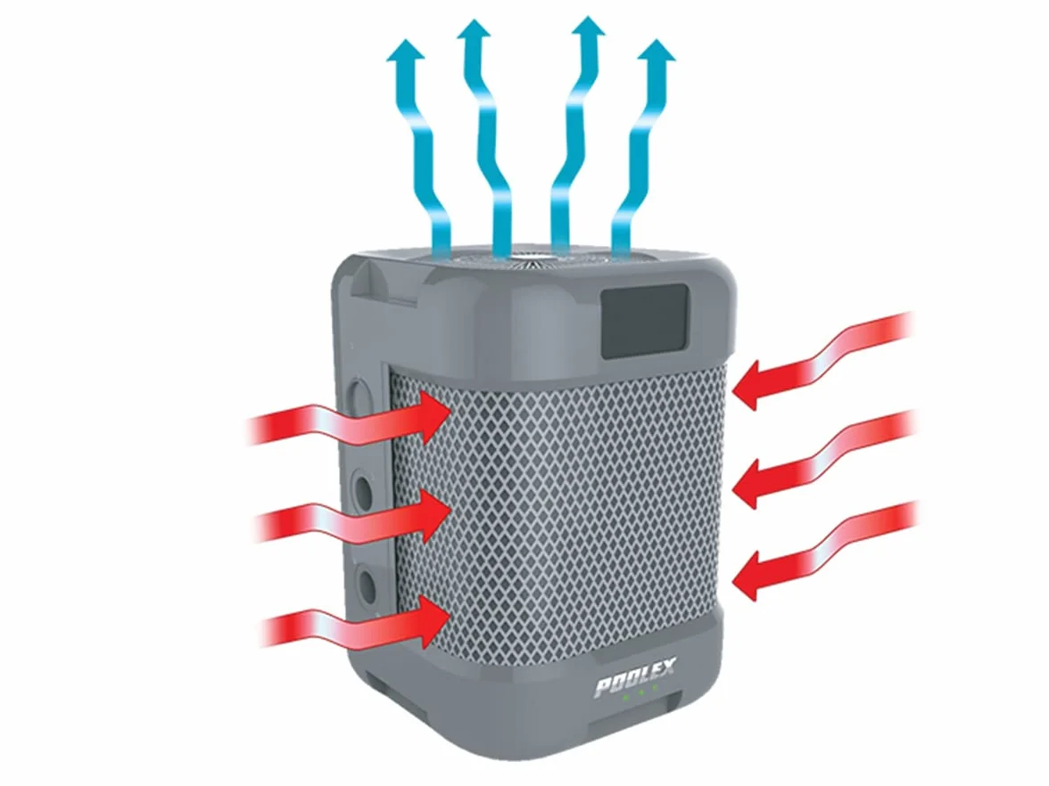 POOLEX Bomba de calor PC-QBC070 Q-Line 7 Full Inverter 7 kW 30-45 m3 LED Wifi
