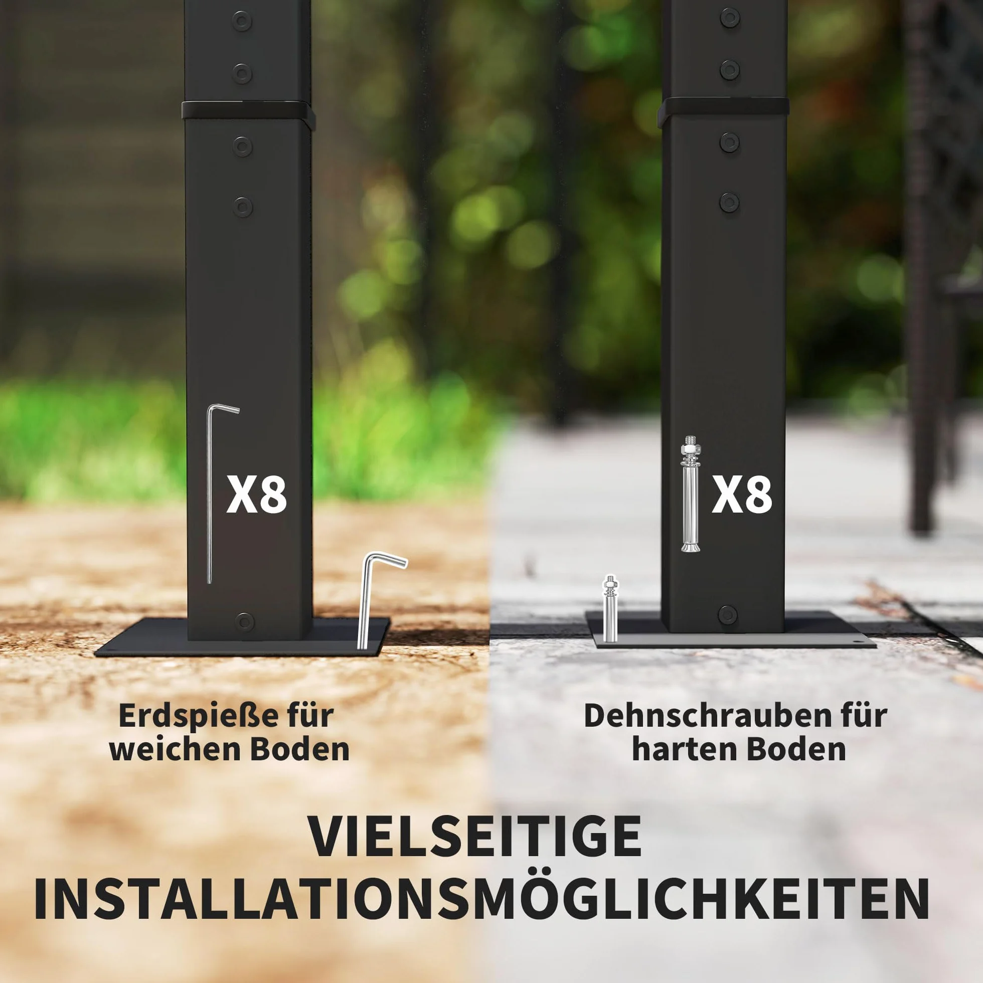 Outsunny Pérgola 3x3m Pabellón de jardín con techo de terraza de metal, pabellón de jardín con techo solar ajustable, protección UV 30+ Protección solar independiente para terraza y jardín, Beige