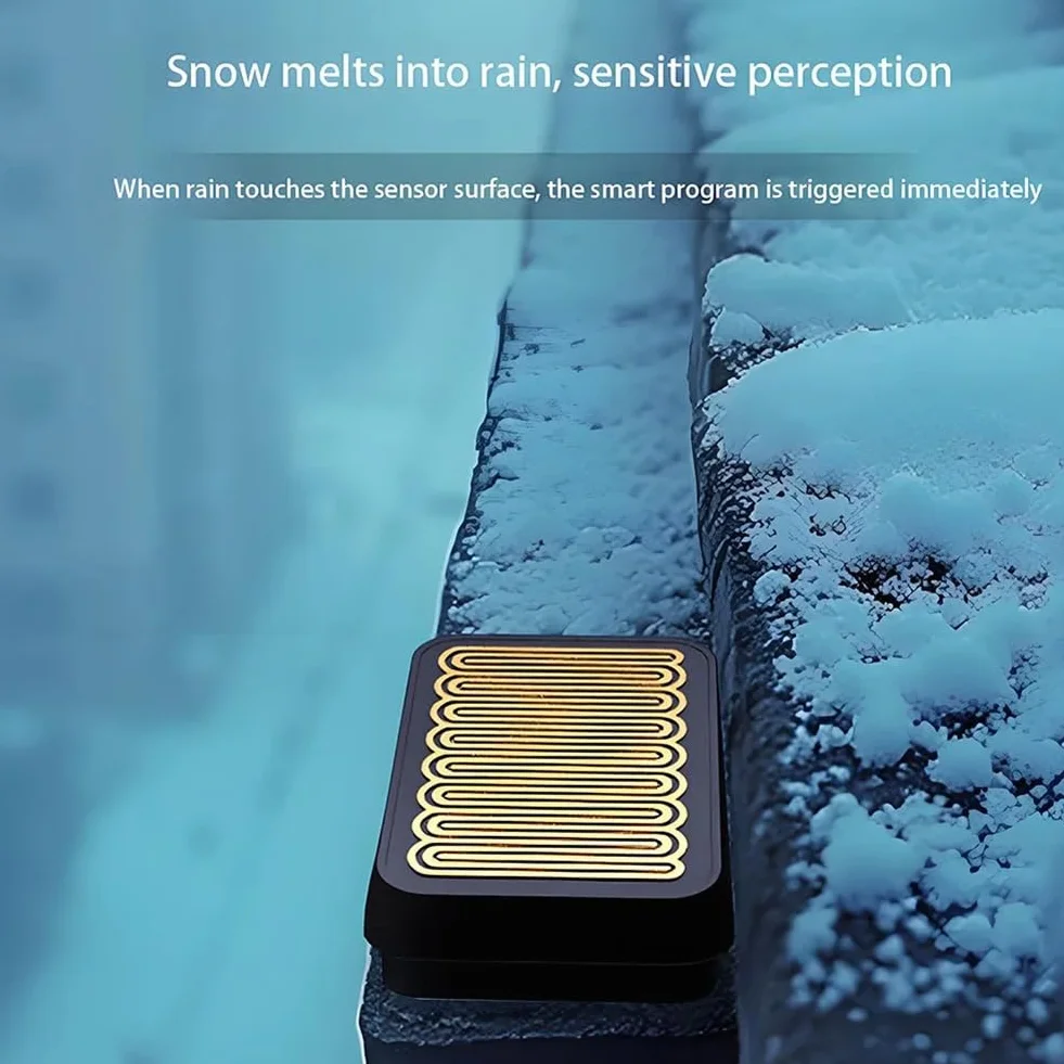 Sensor de lluvia inteligente Zigbee para exteriores, inalámbrico, resistente al agua
