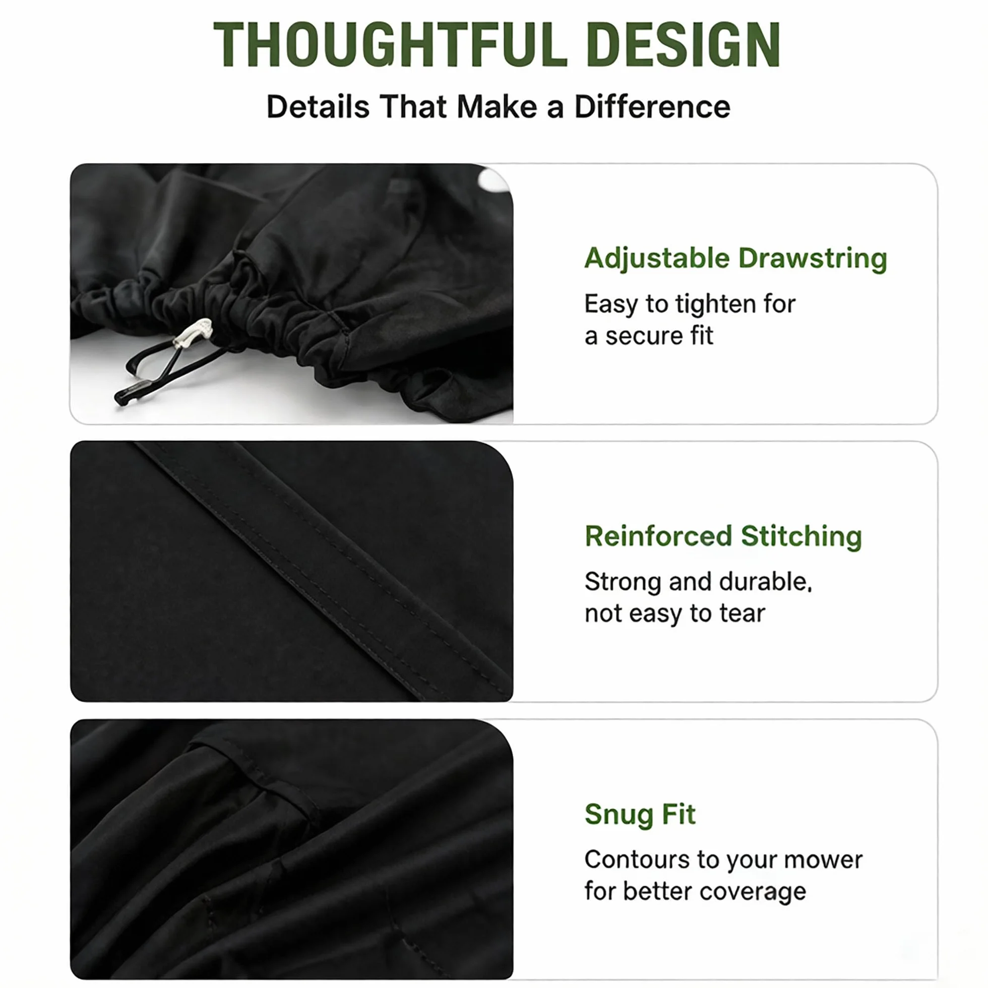 Funda para Cortacésped Impermeable para Garland Brush 60 2021-2026 Cubierta Protectora Resistente a los Rayos UV al Polvo Intemperie Cortacésped de Jardín Uso Exterior