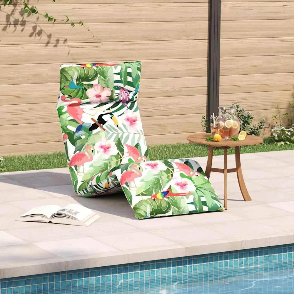 Tumbona plegable multicolor 175 x 54 x 8,5 cm, tela Oxford, ajustable en 5 direcciones, repelente al agua, para jardín, playa, piscina, silla de relajación, silla de gravedad cero interior