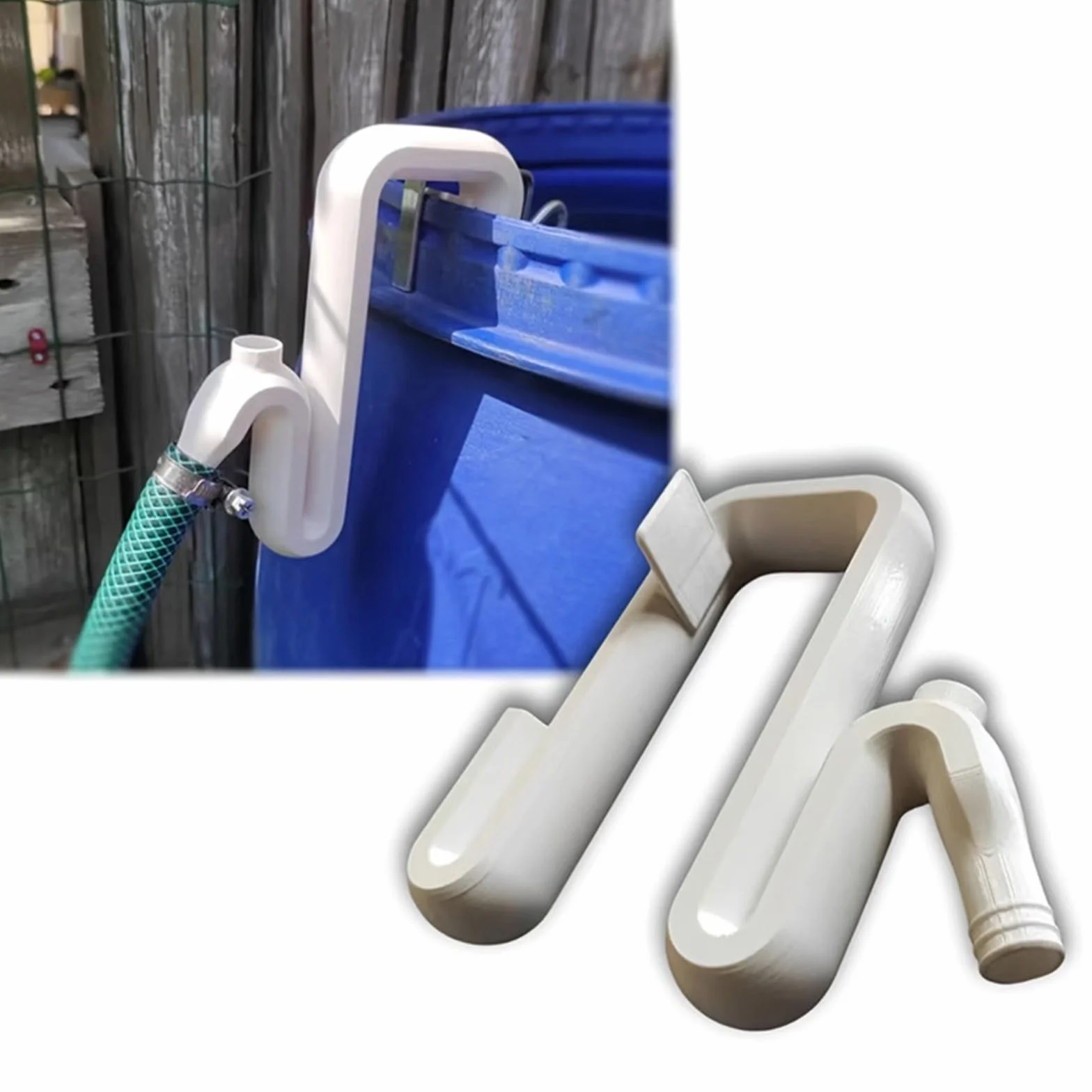 Manguera flexible de desbordamiento para tanque de lluvia, tubo de drenaje PVC, ABS resistente a la intemperie con conexión rápida