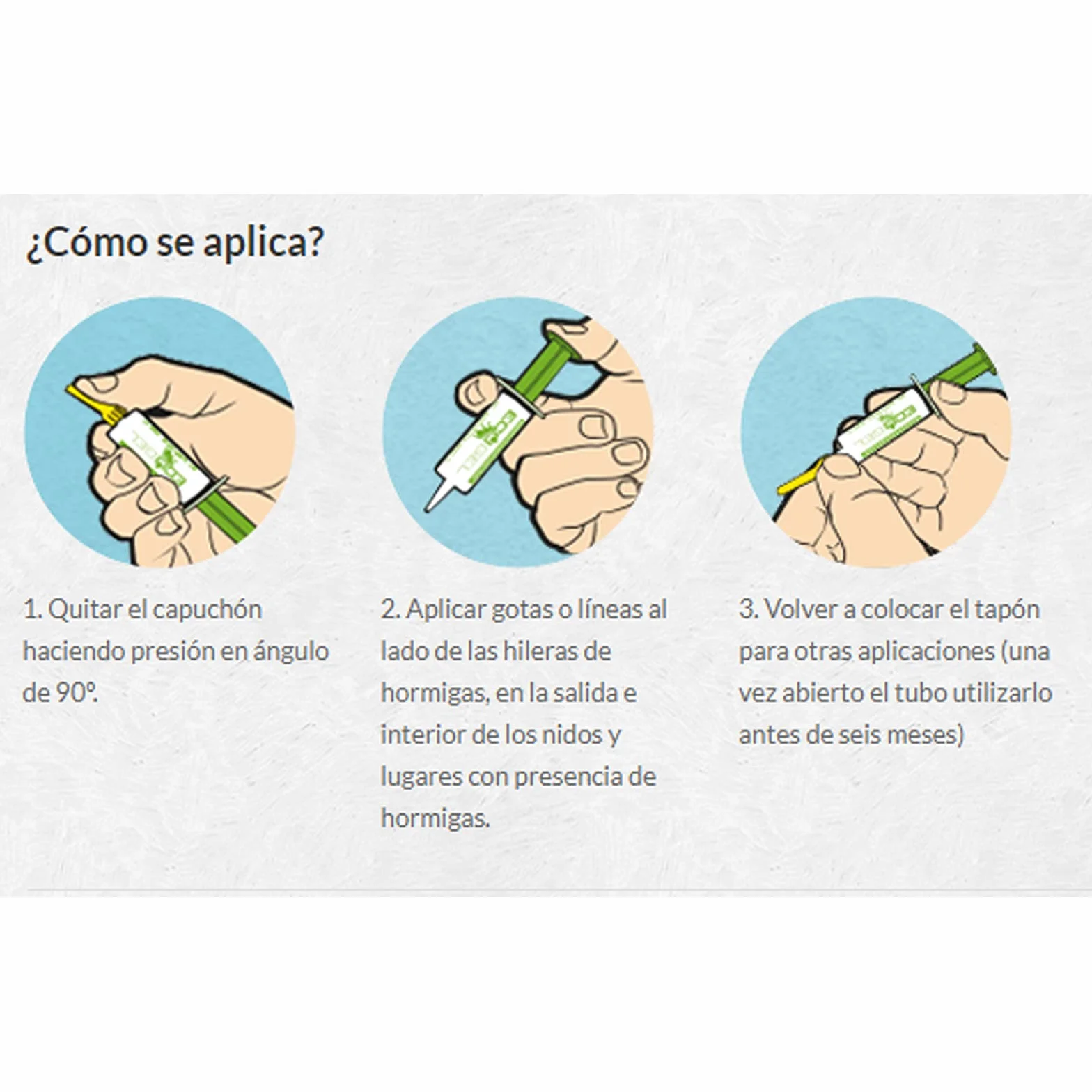 Hormigas Eficacia Profesional Jeringa 10gr Ecopack 1 unidad Caja de cartón