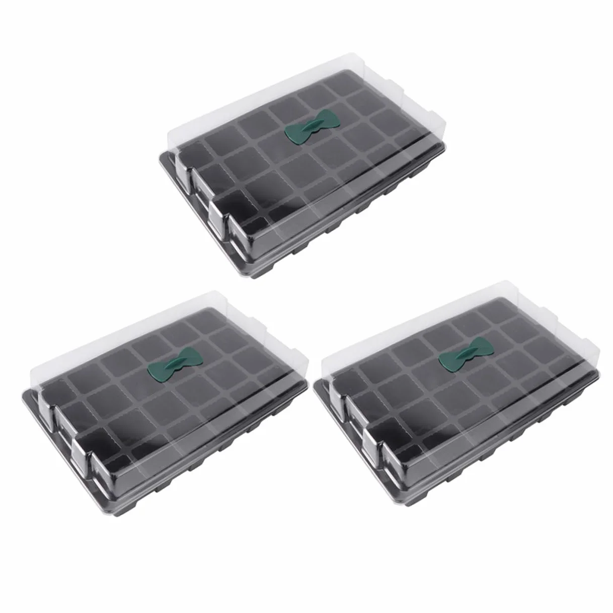 Abaodam 3juegos Bandejas para Plántulas de Huecos Rejilla Resistente para Germinación de Hortalizas Suministros de Jardinería
