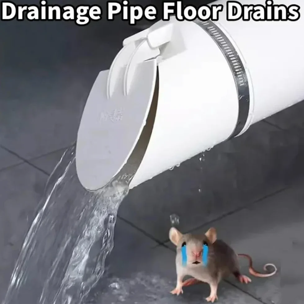 Desagües De Piso 1 Pieza 50-110 Mm Tubería De Drenaje Blanco