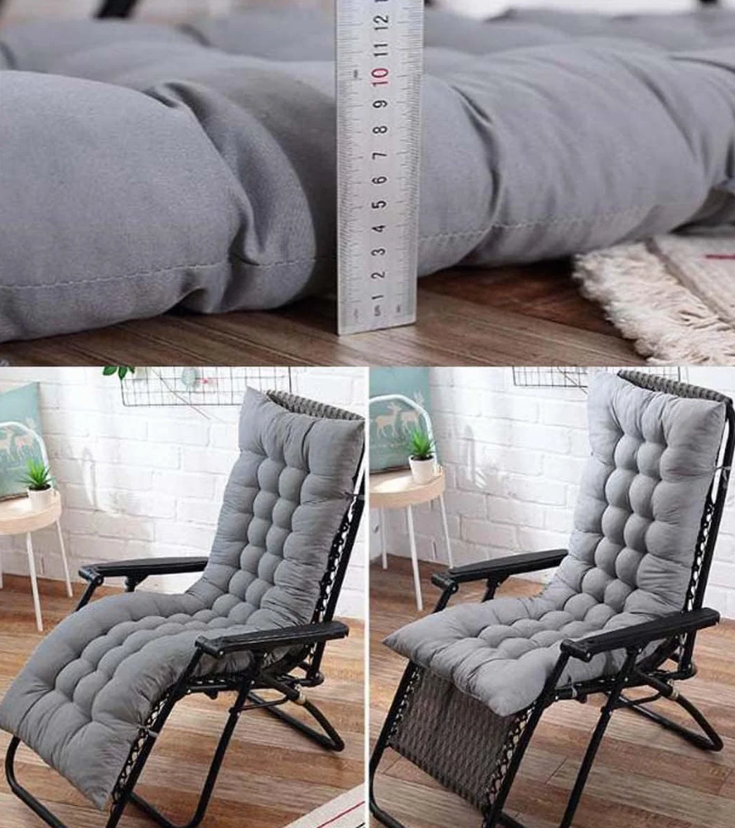 Cojín para Banco 2/3 plazas Rectangular 100x40cm Grigio Exterior Jardín