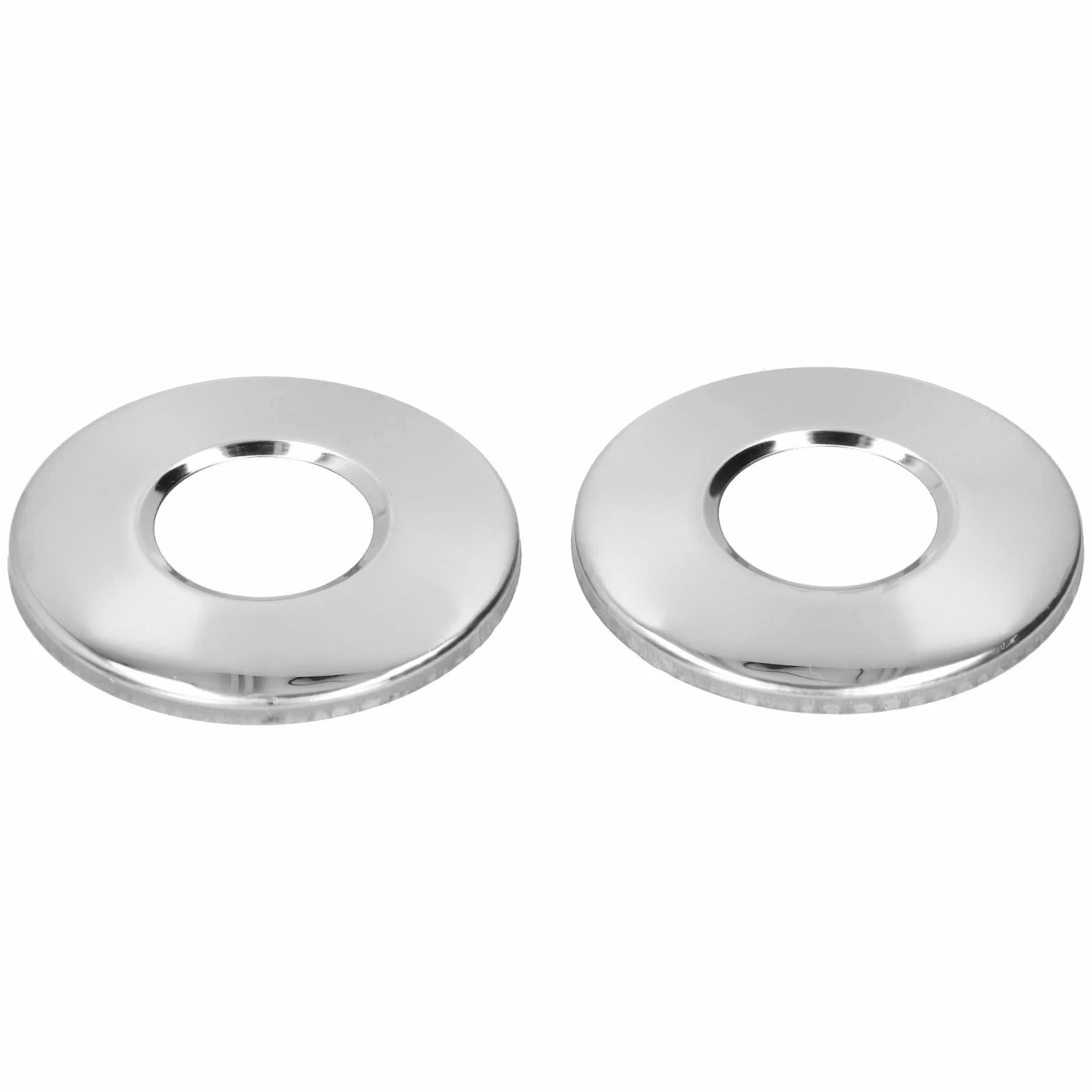 Placa de Cubierta de Escalera de Piscina de Acero Inoxidable, Anillos Redondos para Barandilla de 5 cm, 2 Piezas