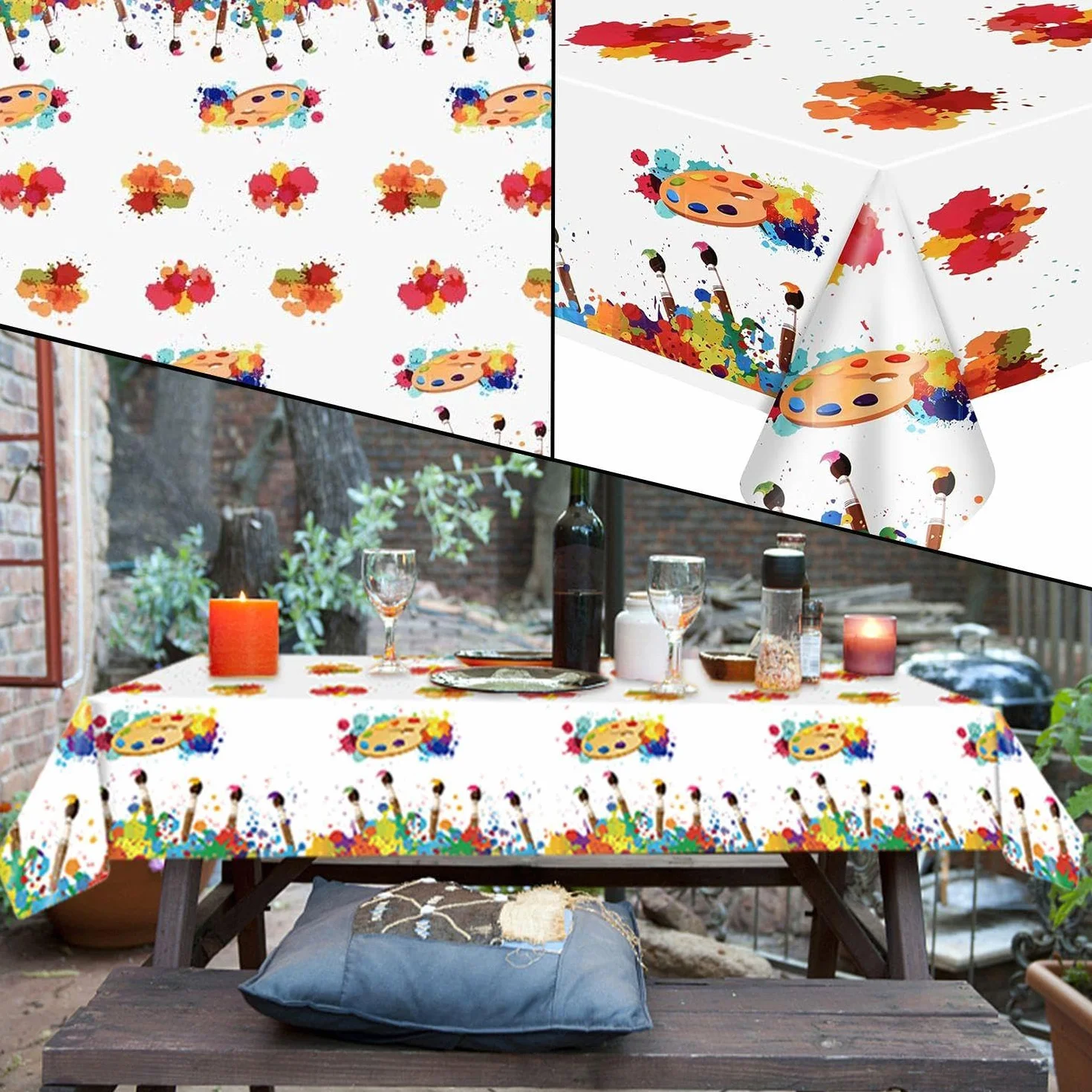 Mantel Con Temática De Graffiti Y Bandera De Cumpleaños, Plástico, Decoración De Fiesta