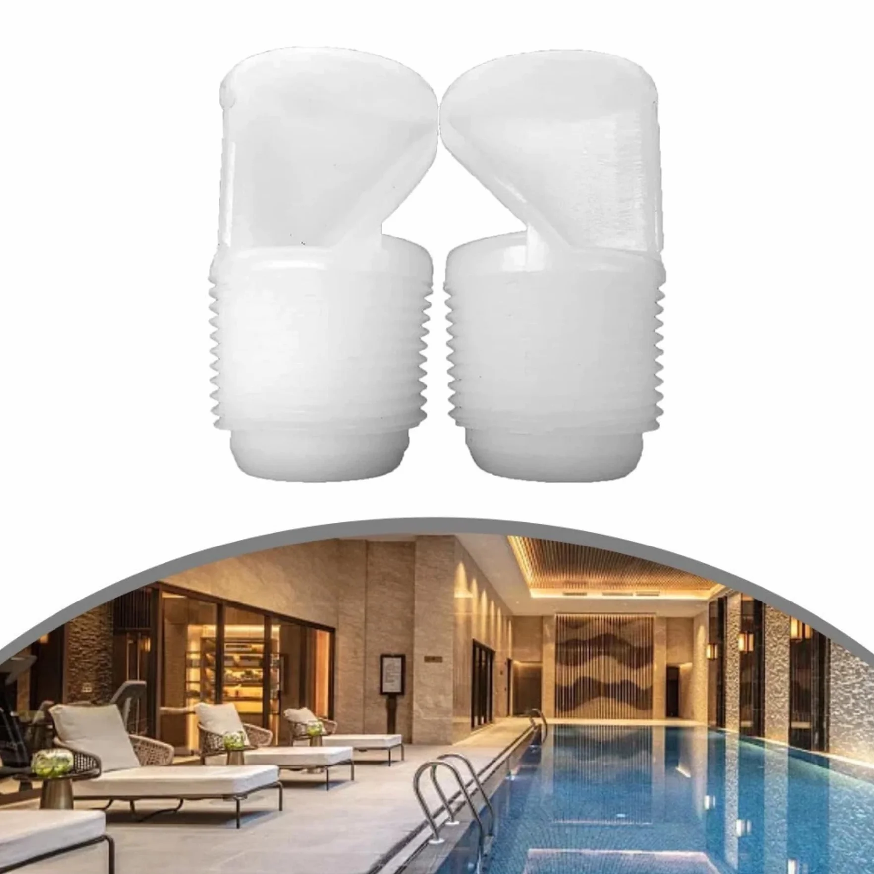 Reemplaza el aireador 86201500 de 3/4 pulgadas para accesorios especiales de piscina y spa (paquete de 2)