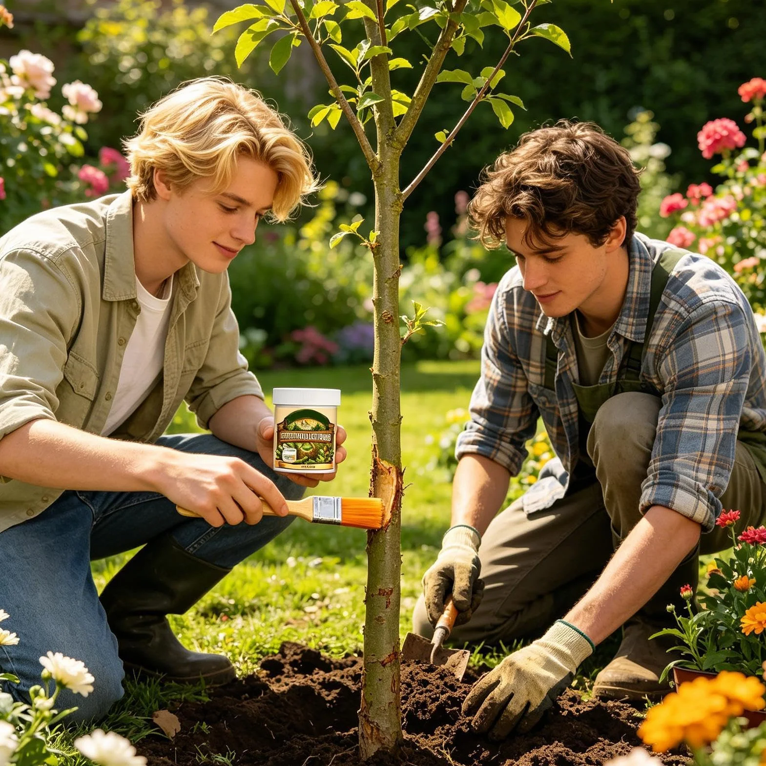 Sellador de heridas de árboles pasta protectora 150 g reparadora para injertar jardín arbustos
