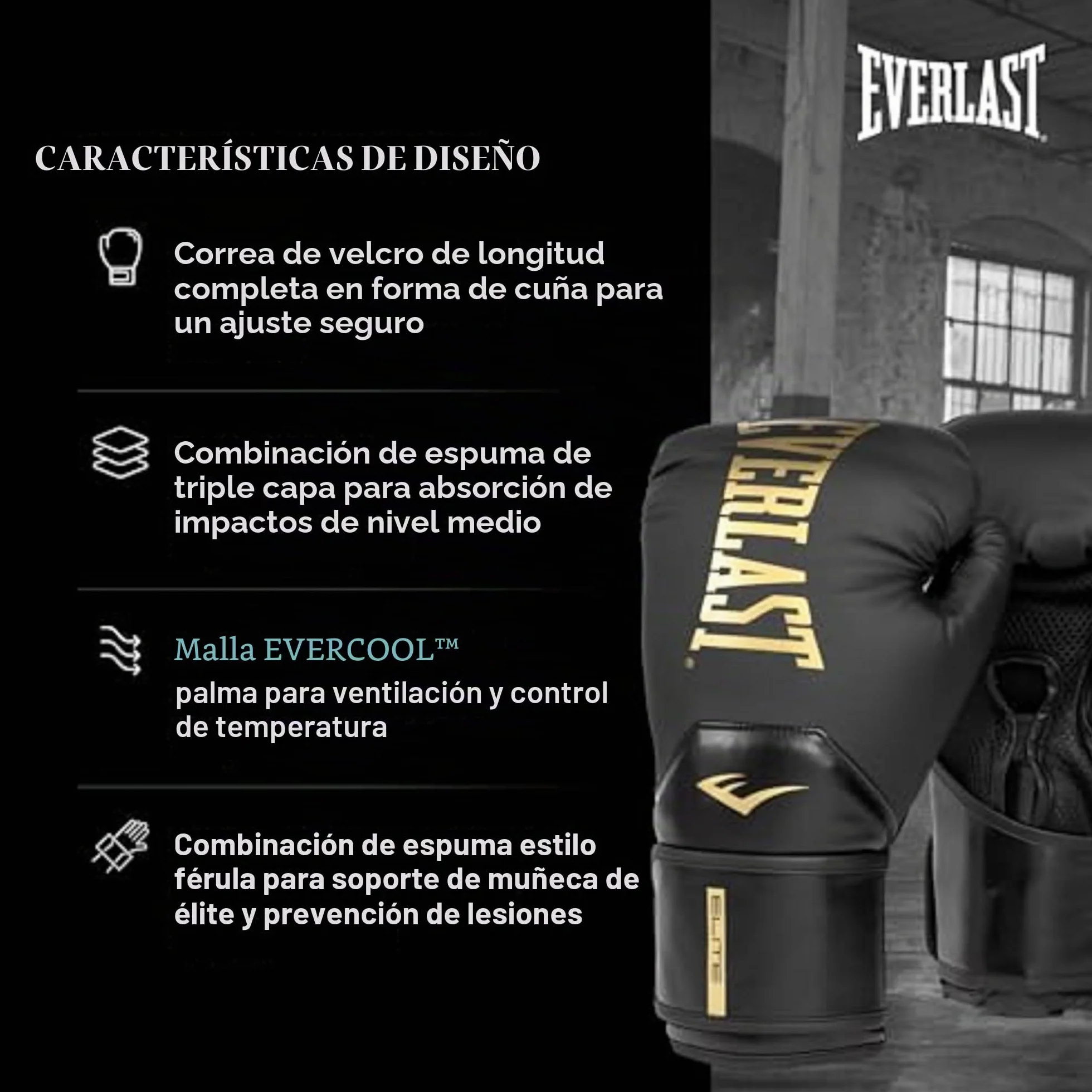 Everlast Elite Guantes de Entrenamiento Unisex