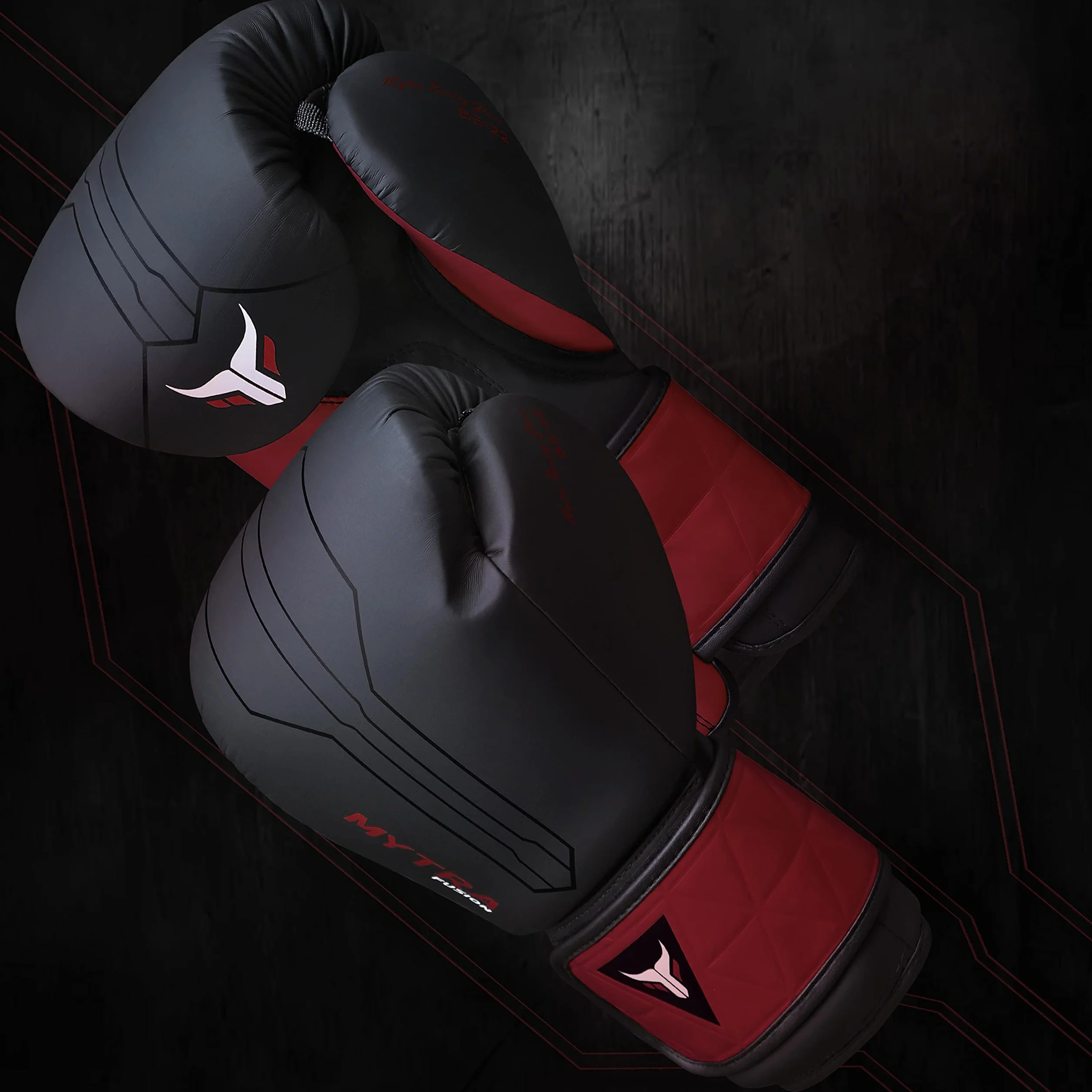 Mytra Fusion Guantes de Boxeo con Envolturas para Manos - MMA Training, Muay Thai