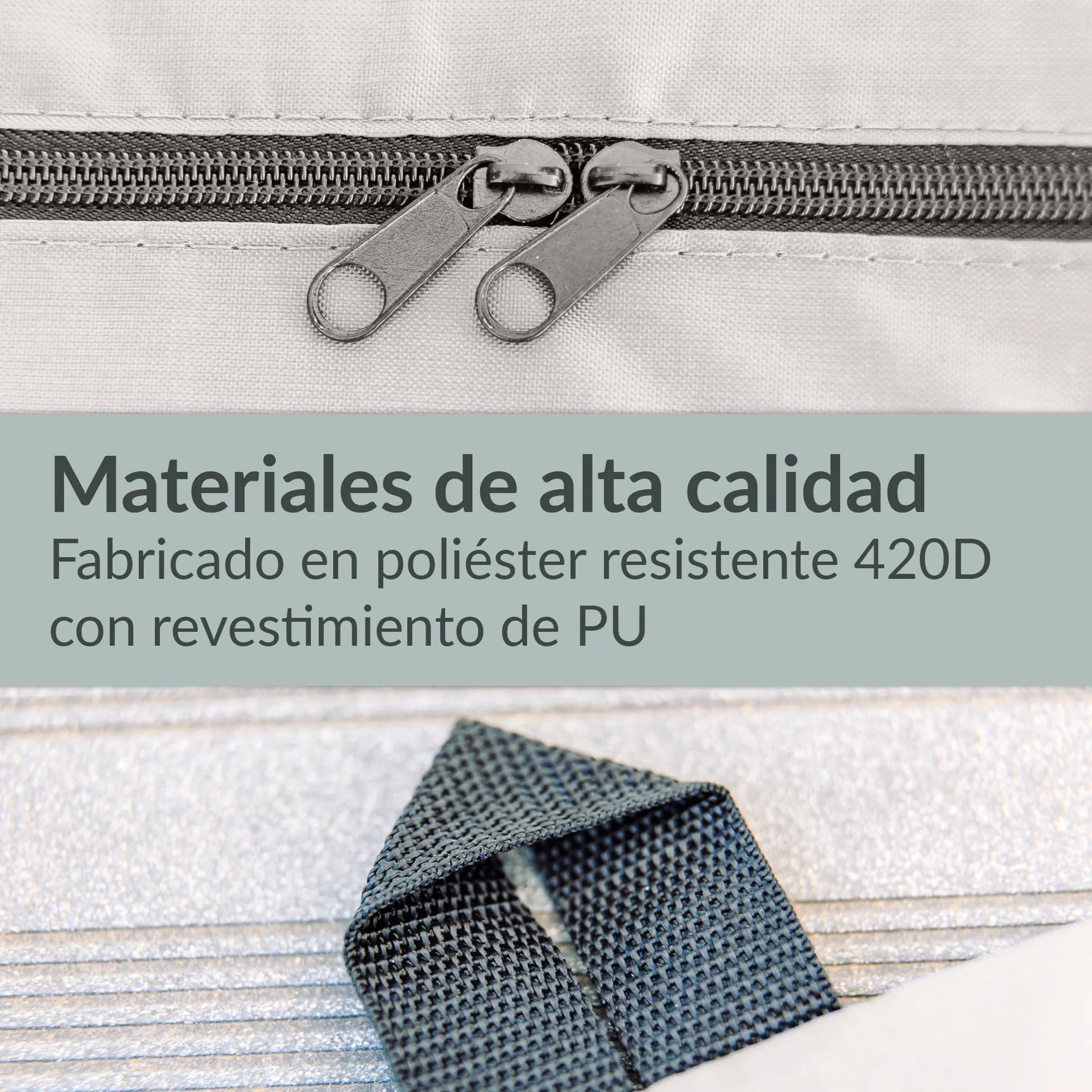 Bolsa de Almacenamiento para Cojines de jardín 175 x 60 x 80 cm Impermeable