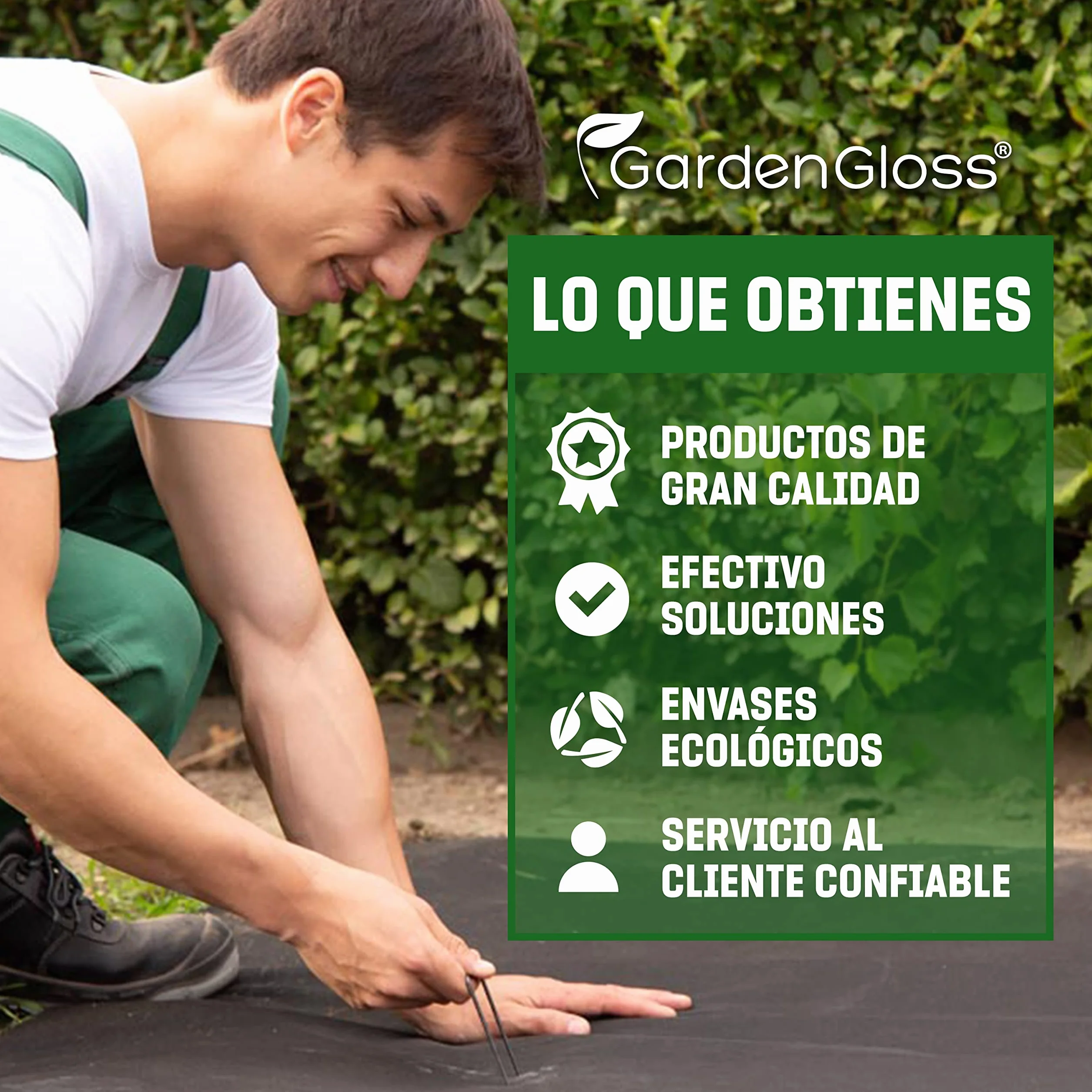 GardenGloss Grapas de Sujeción de Acero Robusto - Anclaje de Tierra para Malla Antihierbas - 150 mm x 25 mm x 2.7 mm (25 Piezas)