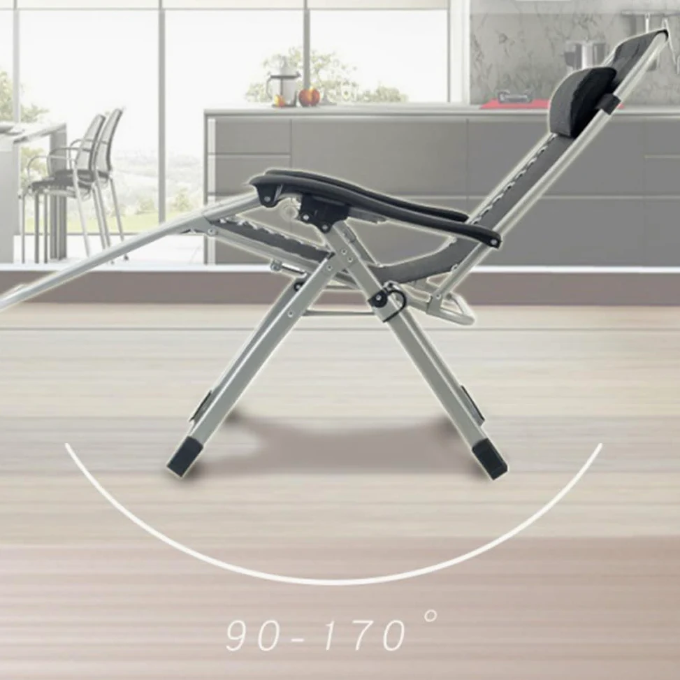 Silla de Gravedad Cero, sillas Plegables para Patio, sillas de salón para Exteriores, Silla de Gravedad, Silla reclinable para Campamento con Almohadas para Piscina, Patio, jardín, Playa, ma