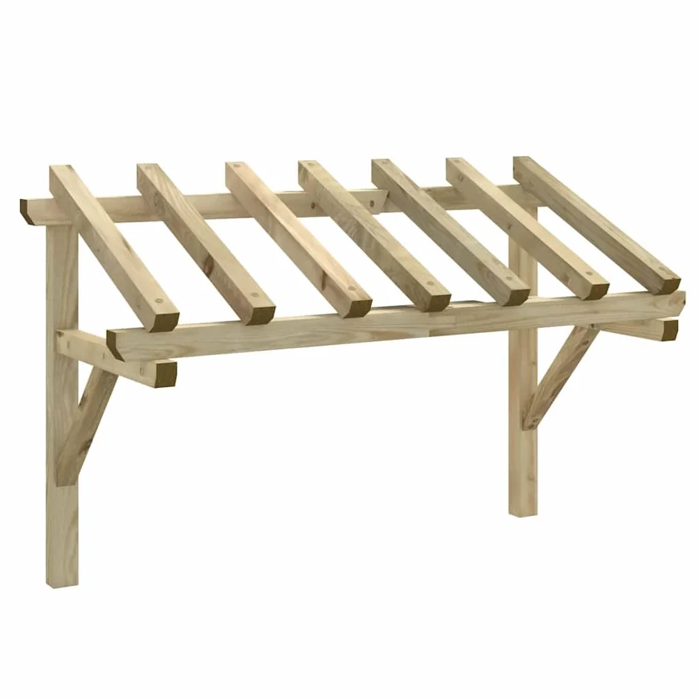 Pérgola de Puerta Madera Maciza de Pino 200x100x100 cm, Casa y jardín Jardín Artículos de Exterior Toldos, Verde, 17.2kg