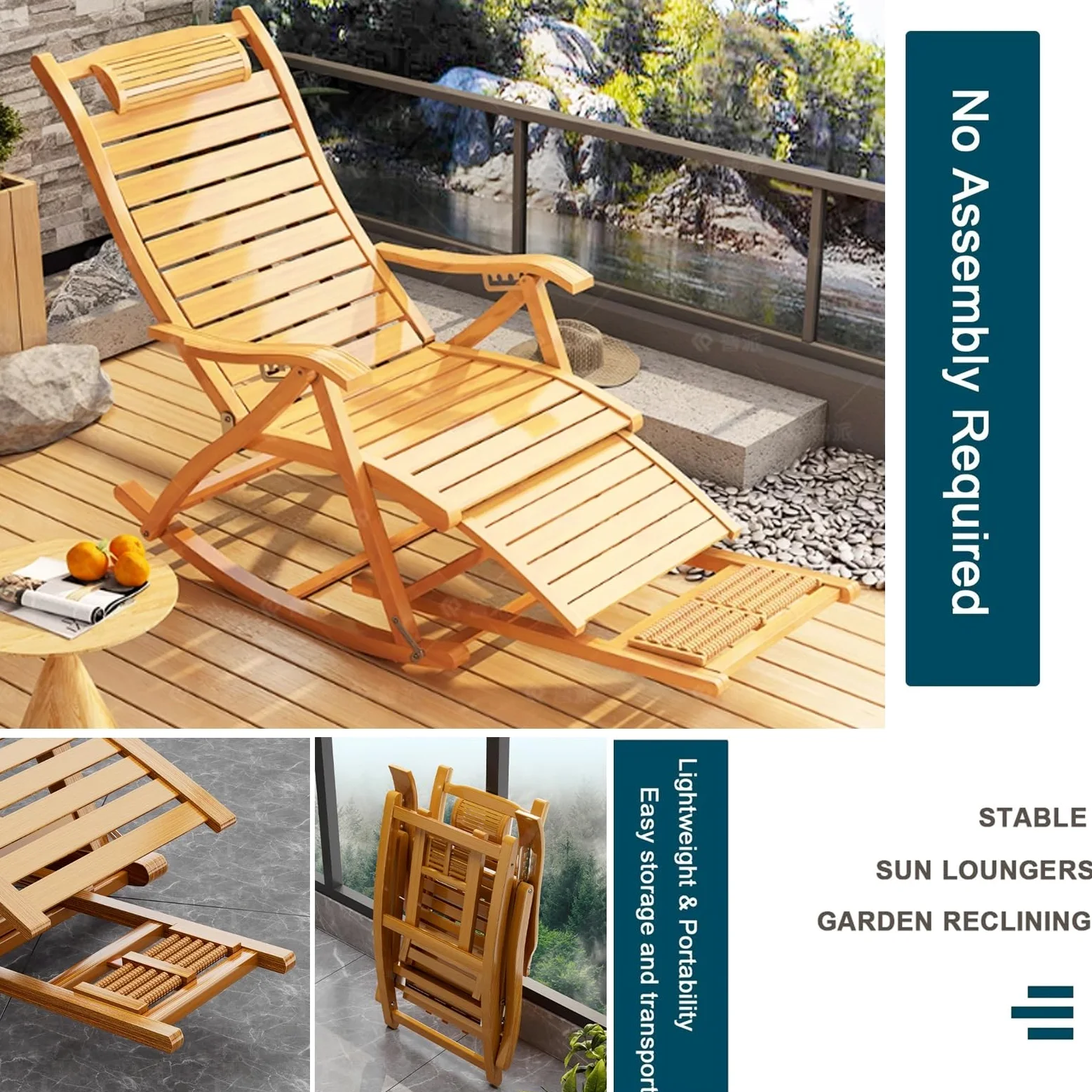 Tumbona plegable para jardín, silla reclinable de gravedad cero, silla relajante, plegable, para patio, césped, relajación