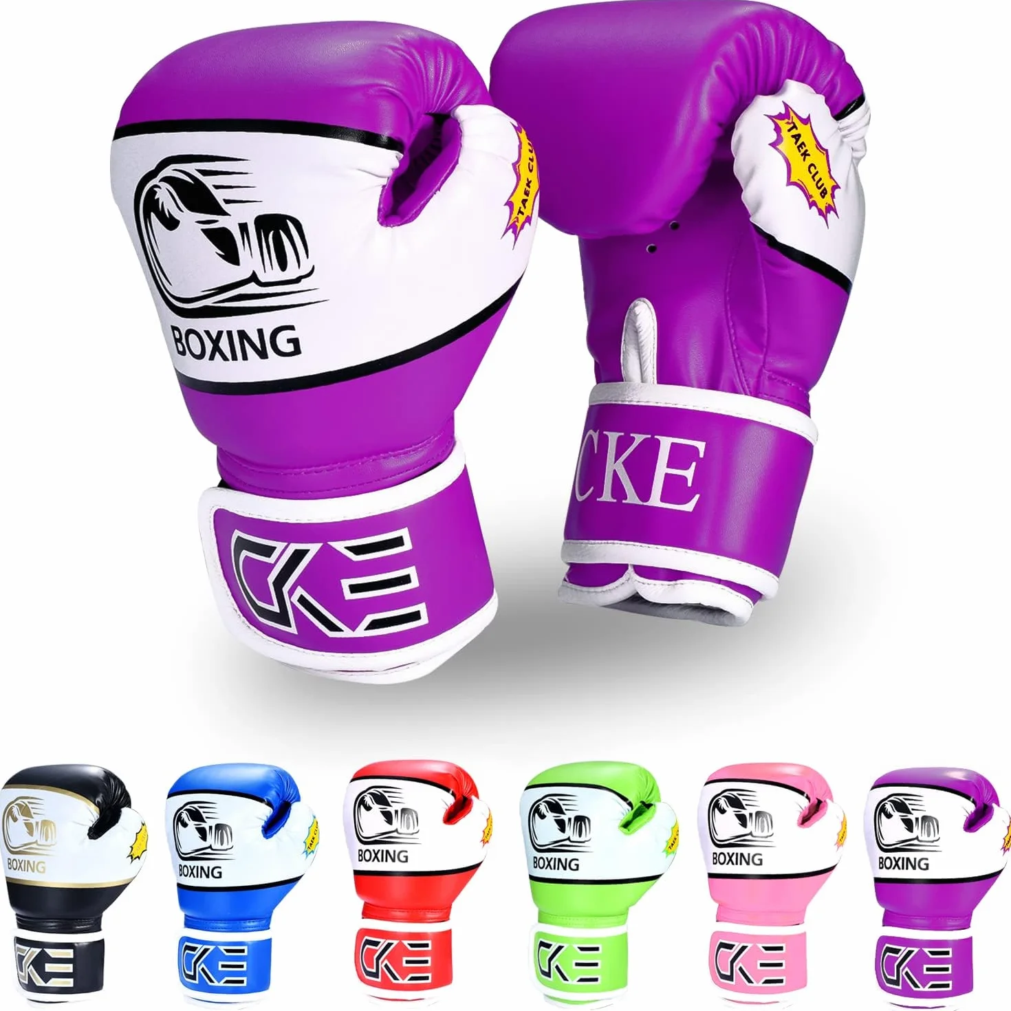 CKE Guantes de Boxeo para niños 5-12 años Saco Boxeo Kickboxing Muay Thai