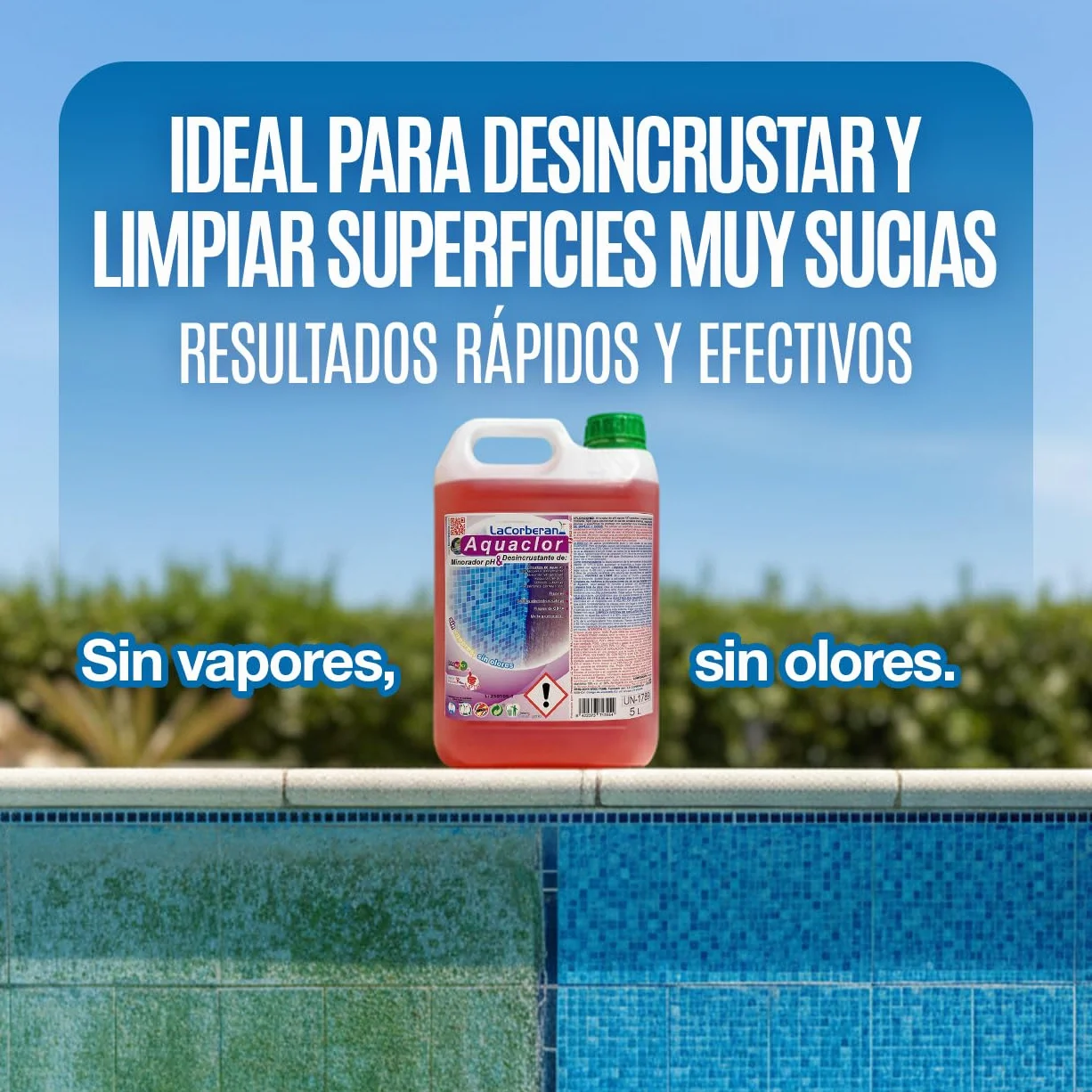Limpiador Desincrustante de Piscinas 5L – Antical, Elimina Cal y Suciedad