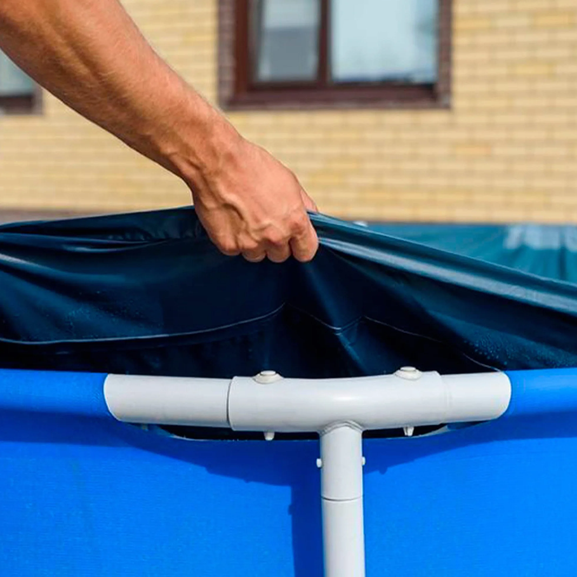 Intex Cobertor Piscina Rectangular 300 x 200 cm Azul