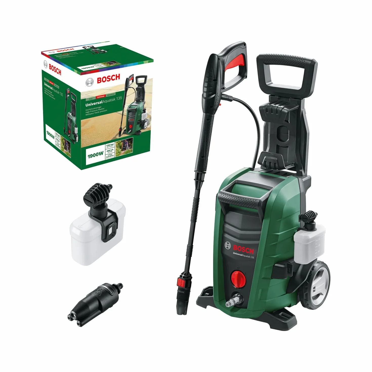 Bosch UniversalAquatak 135 Limpiadora de Alta Presión 1900 W 135 Bar 410 l/h