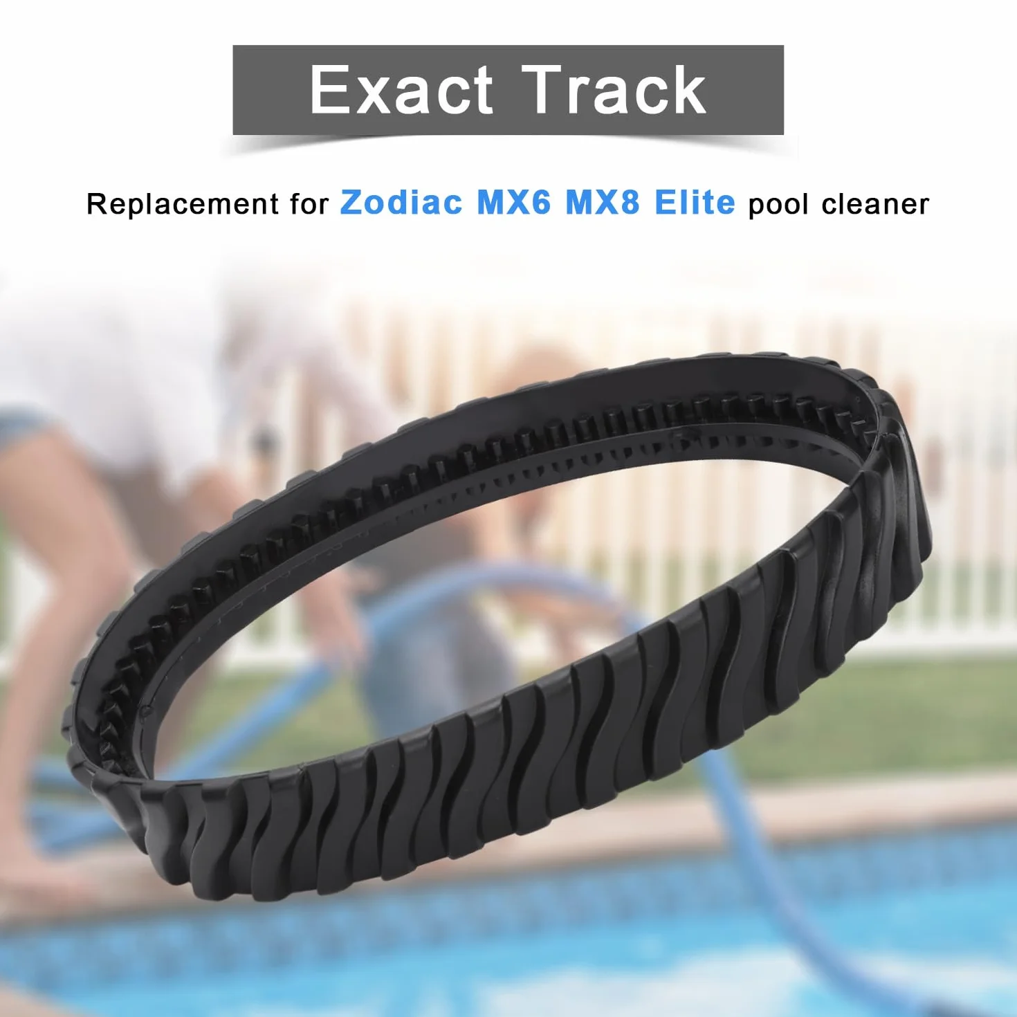Gosknor Paquete 4 Orugas de Repuesto Limpiafondos para Zodiac MX6 MX8 Elite