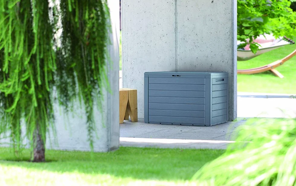 KG KITGARDEN Arcón Multiusos Exterior 190L 55x78x43.3cm Gris Antracita