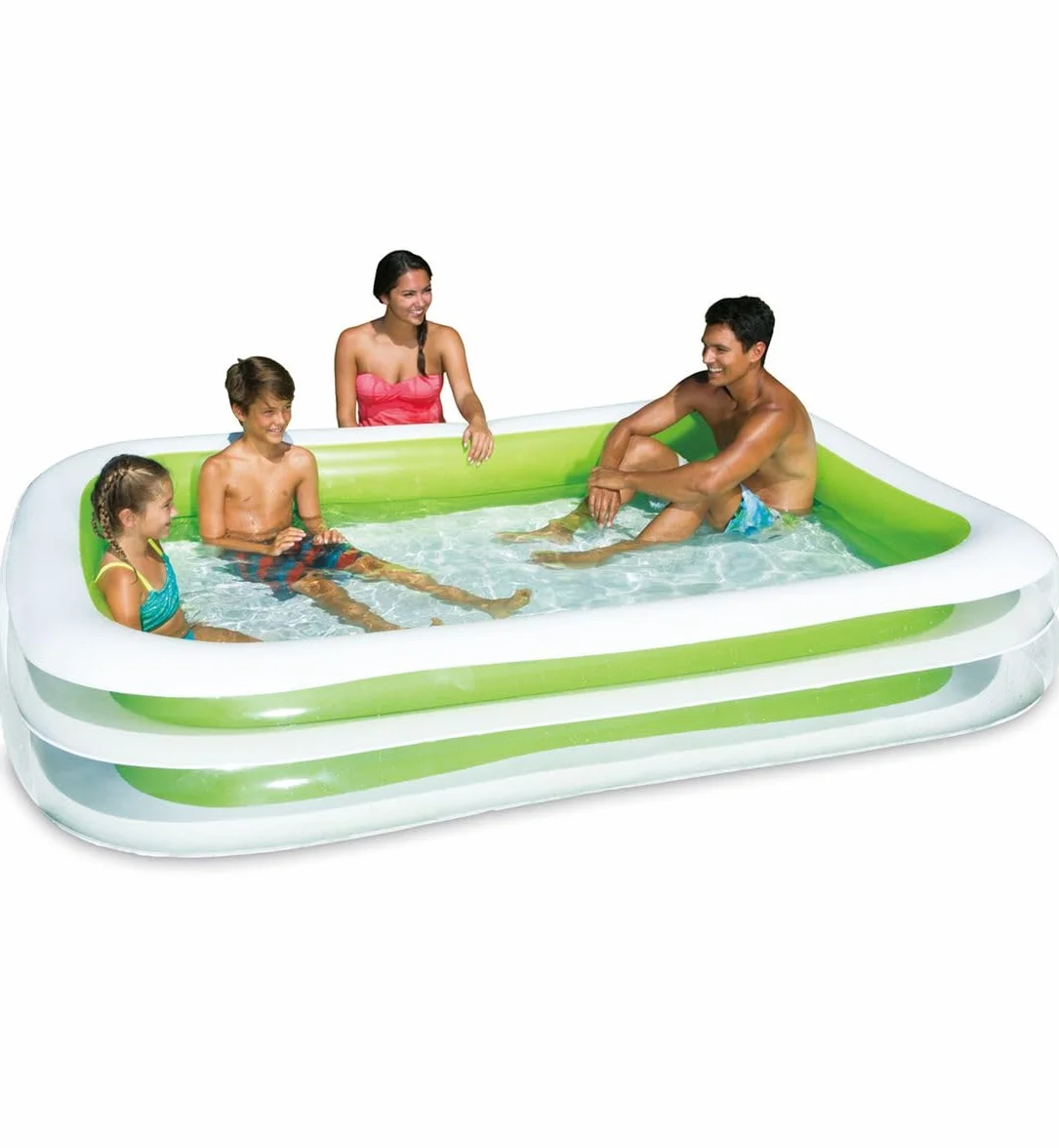Summer Waves Piscina Hinchable Familiar Rectangular, 2.62 M x 1.75 M x 46 CM