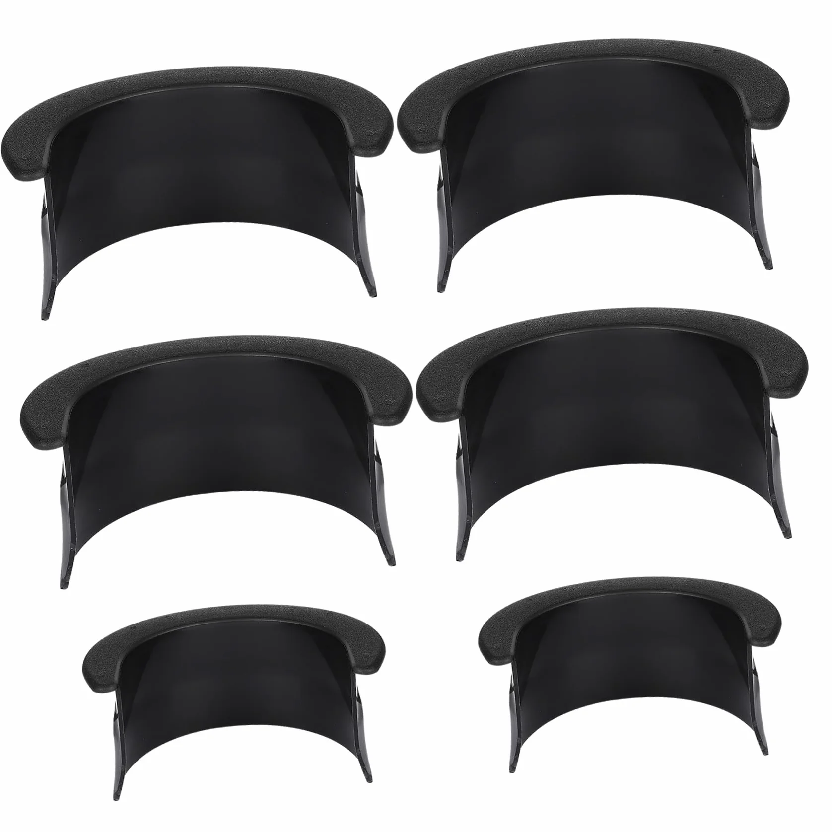 TOYANDONA Forros de Bolsillo para Mesa de Billar de Plástico Duradero Negro Esquineros y Laterales Accesorios